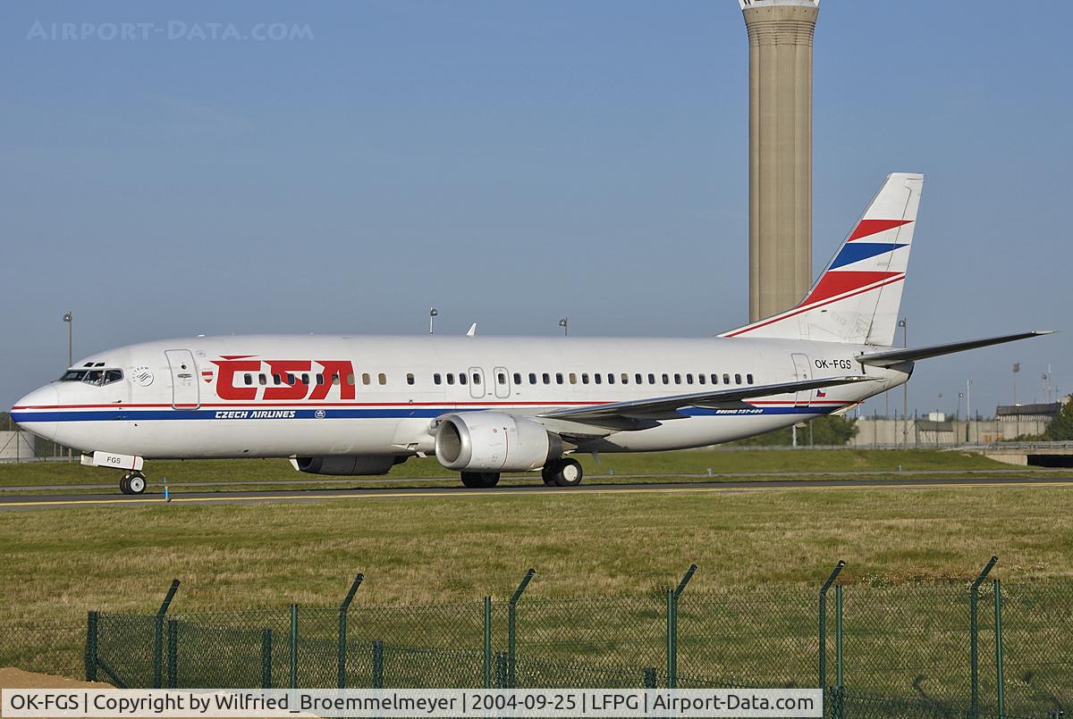 OK-FGS, 2000 Boeing 737-45S C/N 28478, CSA - Czech Airlines