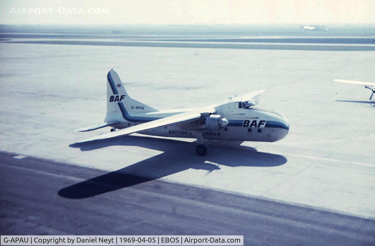 G-APAU, Bristol 170 Freighter Mk.32 C/N 13256, G-APAU at Ostend.
