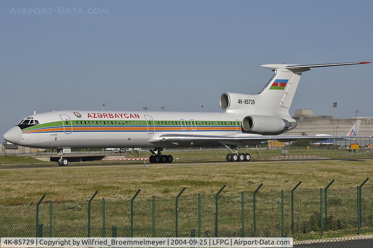 4K-85729, 1992 Tupolev Tu-154M C/N 92A911, Azerbaijan Airlines