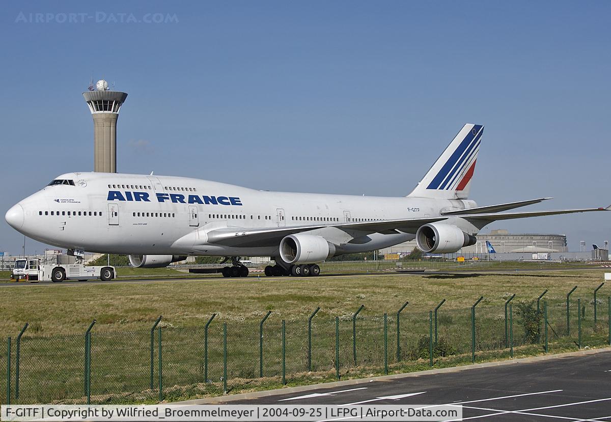 F-GITF, 1992 Boeing 747-428 C/N 25602, Air France