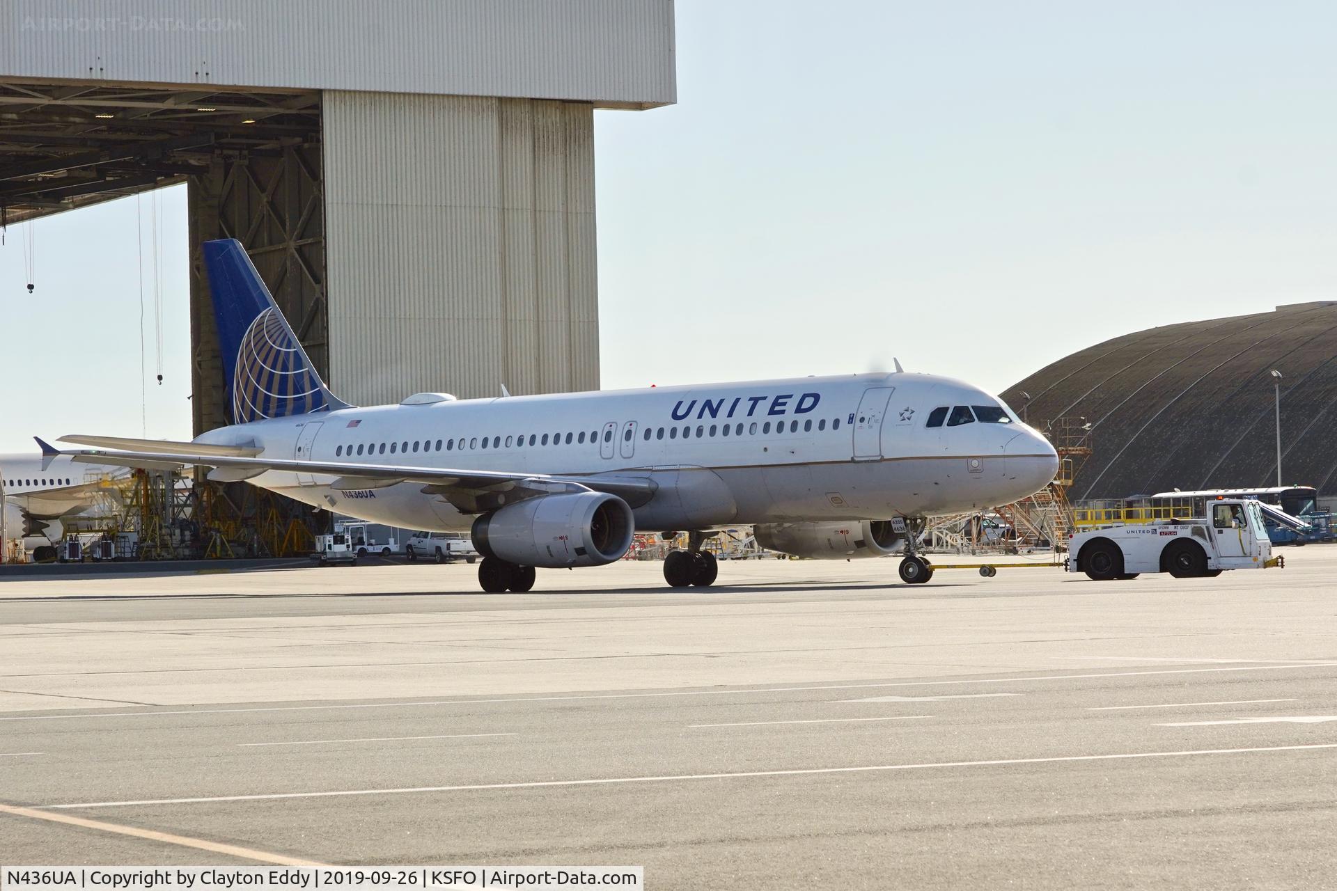 N436UA, 1996 Airbus A320-232 C/N 638, SFO 2019.