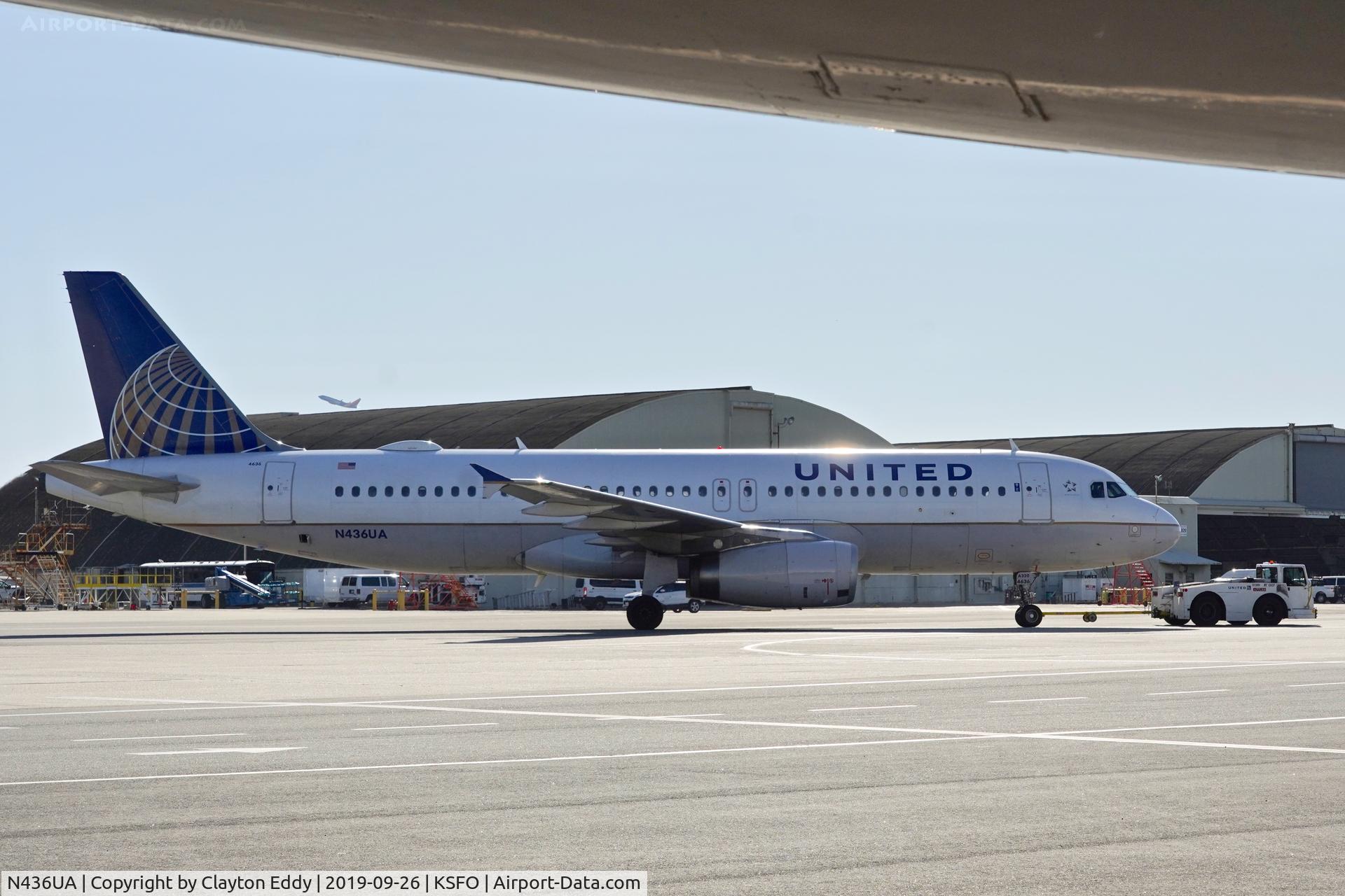 N436UA, 1996 Airbus A320-232 C/N 638, SFO 2019.