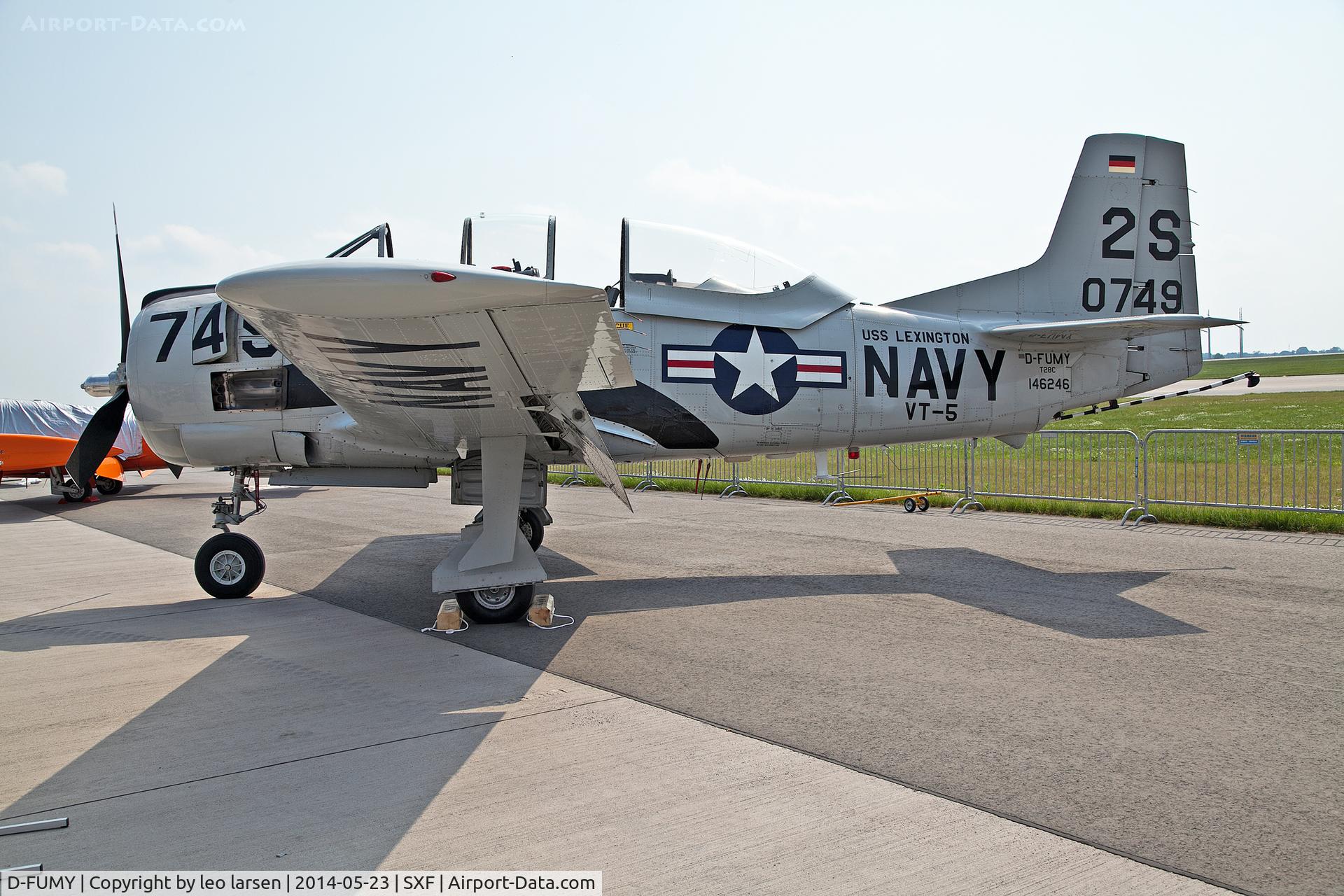 D-FUMY, North American T-28C Trojan C/N 252-9 (146246), Berlin Air Show 23.5.2014