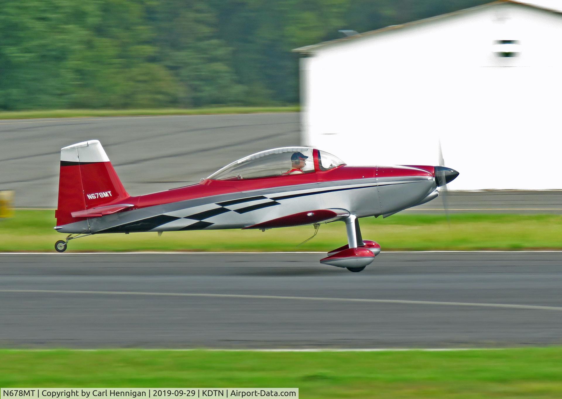 N678MT, 2016 Vans RV- 8 C/N 81077, Take off runway 14