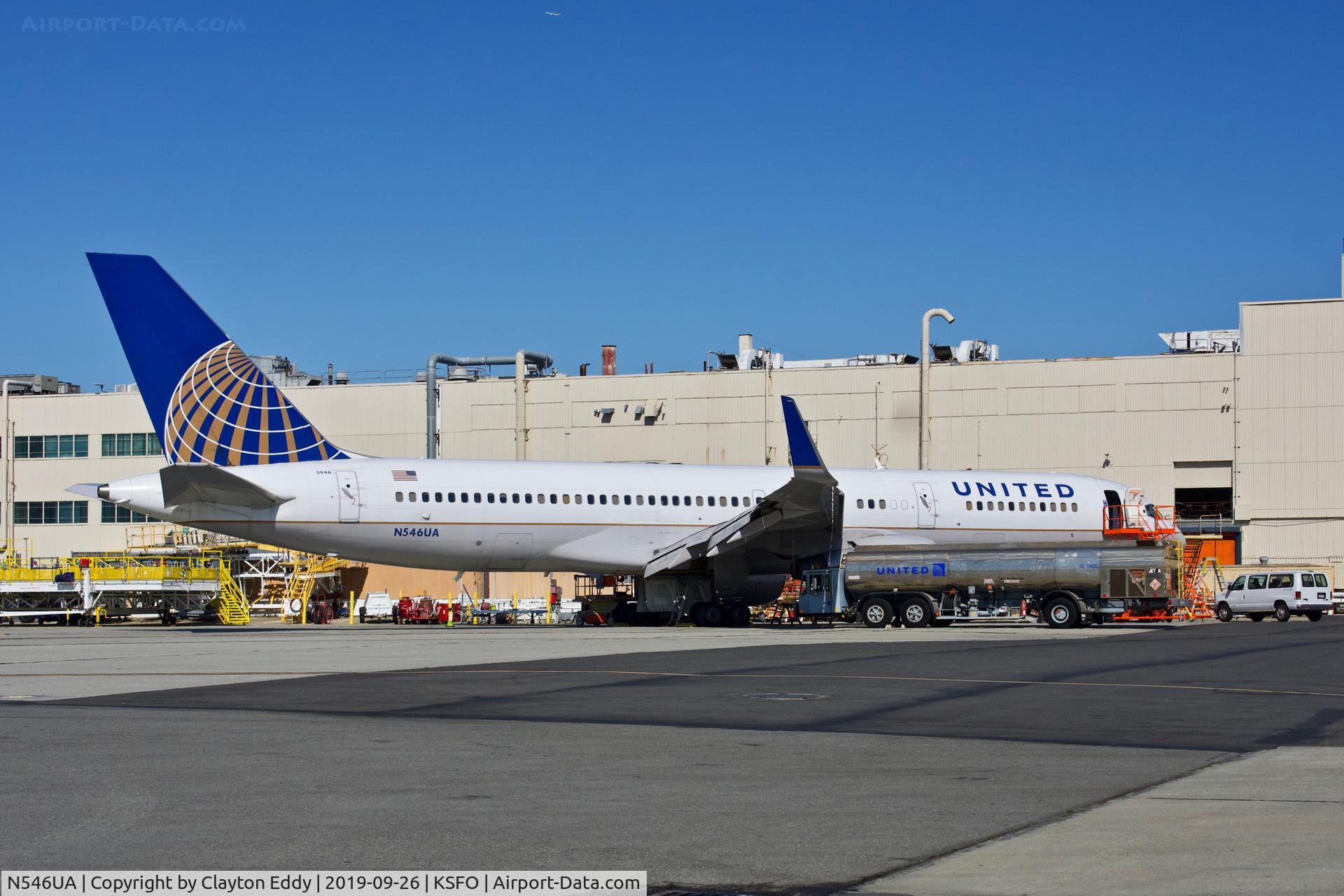 N546UA, 1991 Boeing 757-222 C/N 25367, SFO 2019.
