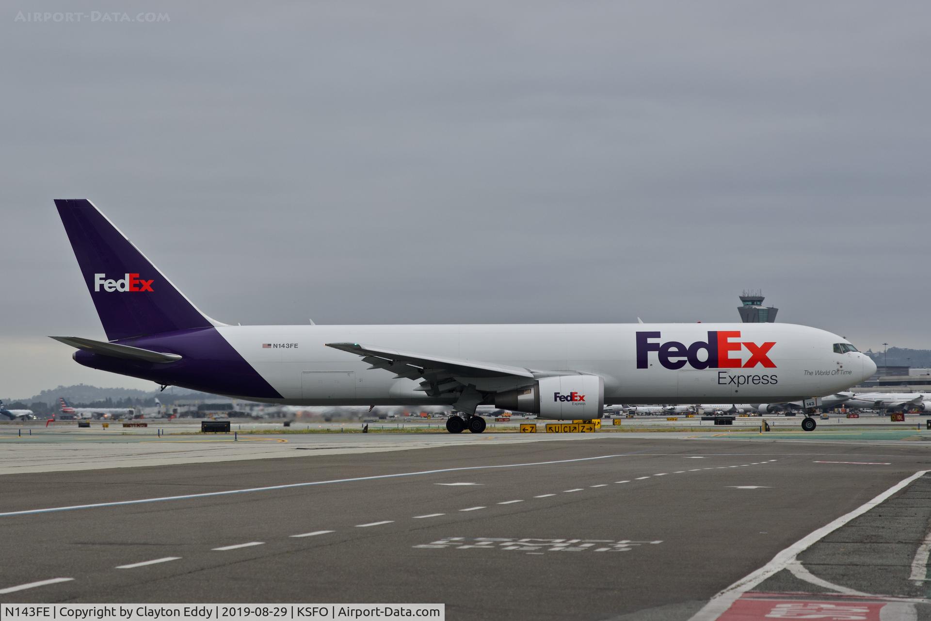 N143FE, 2016 Boeing 767-3S2ERF C/N 62497, SFO 2019.