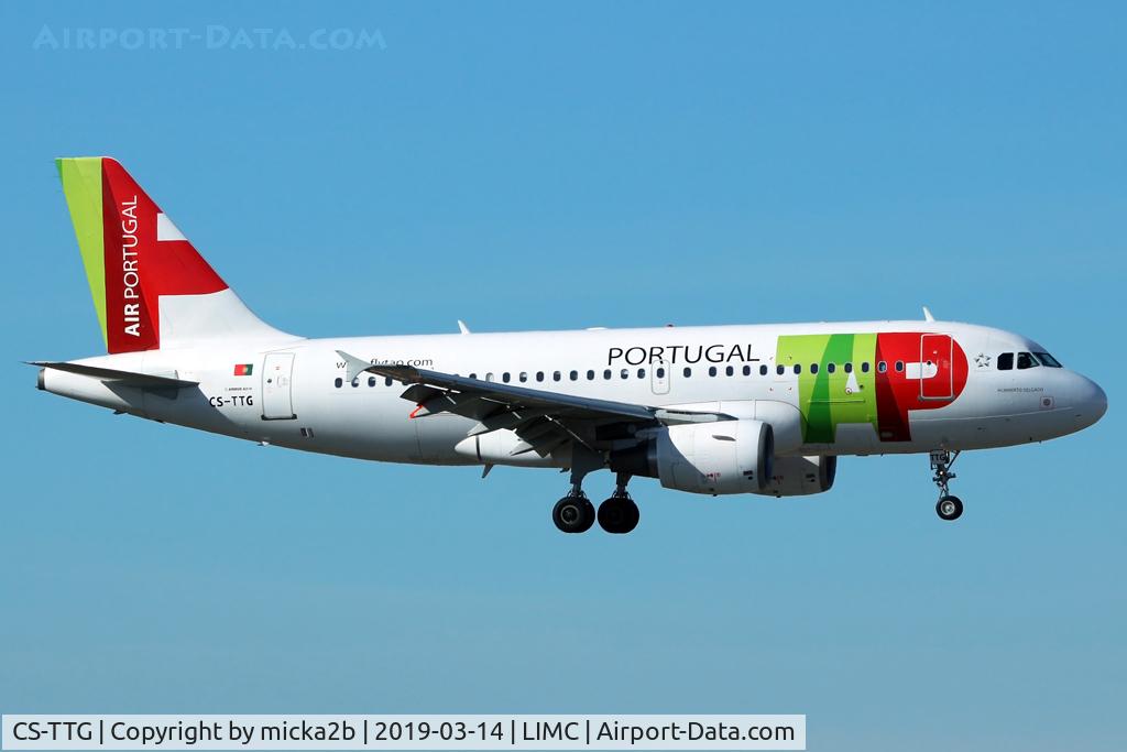 CS-TTG, 1998 Airbus A319-111 C/N 906, Landing