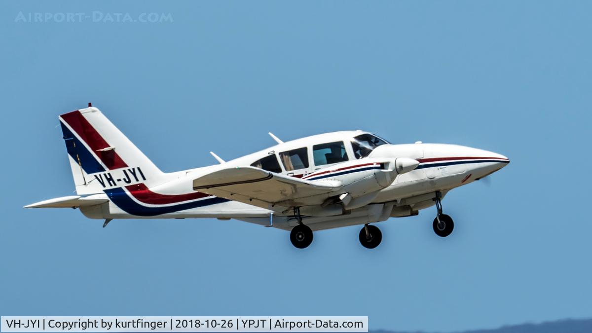 VH-JYI, 1977 Piper PA-23-250 Aztec C/N 27-7754031, Piper 23-250 VH-JYI Jandakot (YPJT) 26102018.