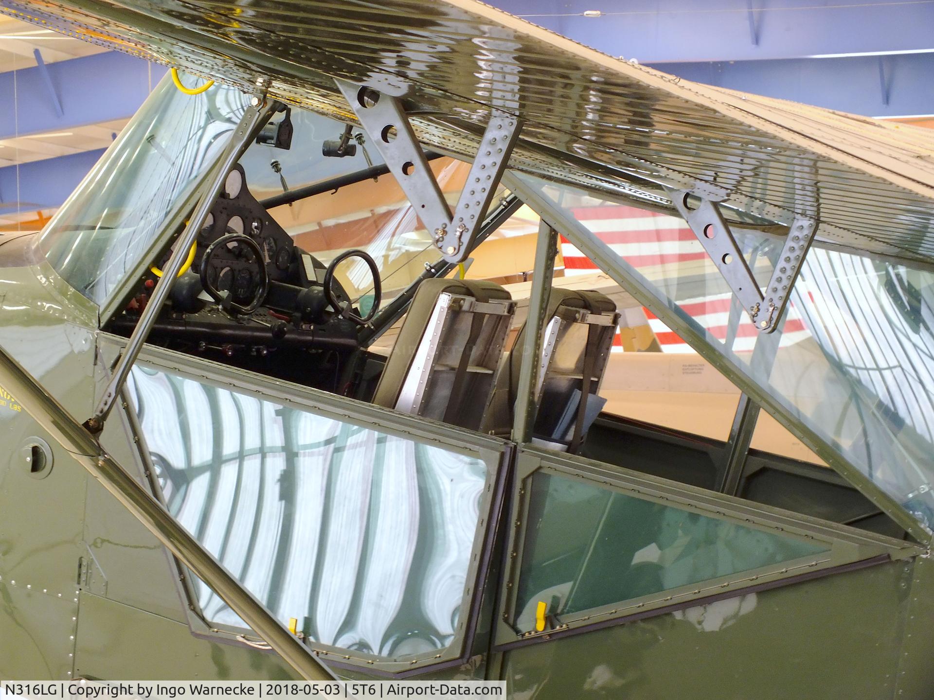 N316LG, 1947 Consolidated Vultee/toms Aero L-13A C/N 47-316, Consolidated Vultee/Stinson L-13A at the War Eagles Air Museum, Santa Teresa NM