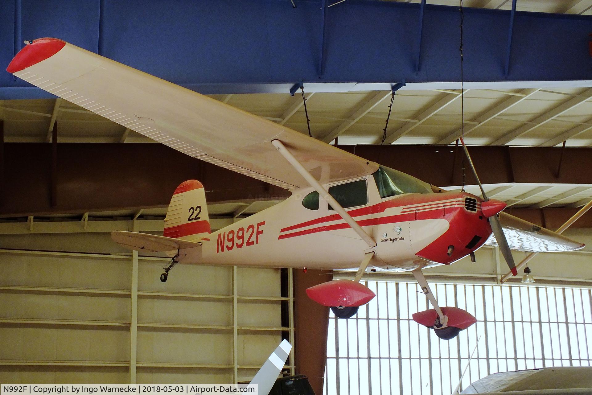 N992F, 1950 Cessna 140A C/N 15599, Cessna 140A, Ruth Deerman's 