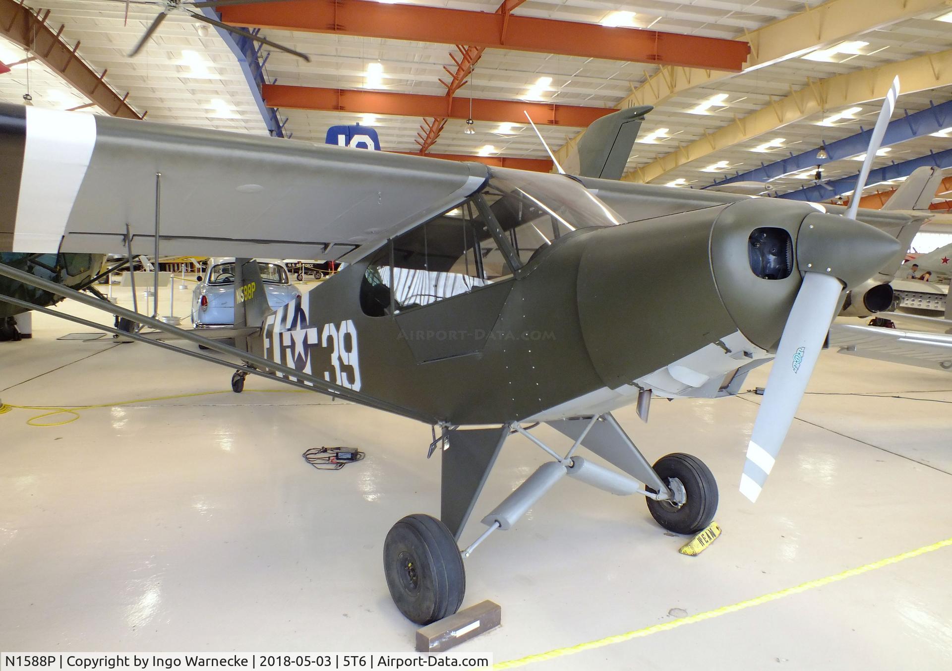 N1588P, 1954 Piper PA-18 C/N 18-3751, Piper PA-18 Super Cub at the War Eagles Air Museum, Santa Teresa NM