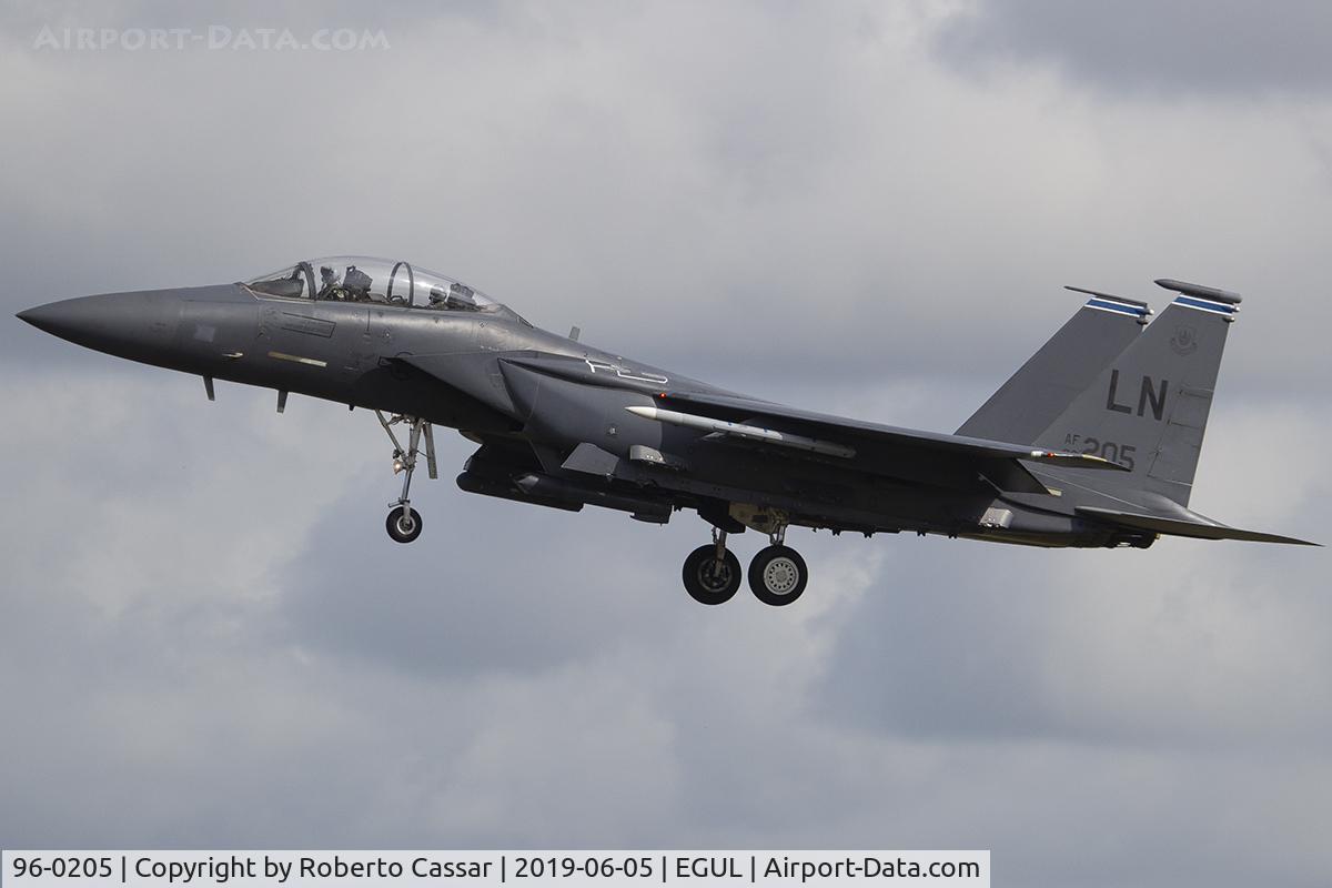 96-0205, 1996 McDonnell Douglas F-15E Strike Eagle C/N 1343/E215, RAF Lakenheath