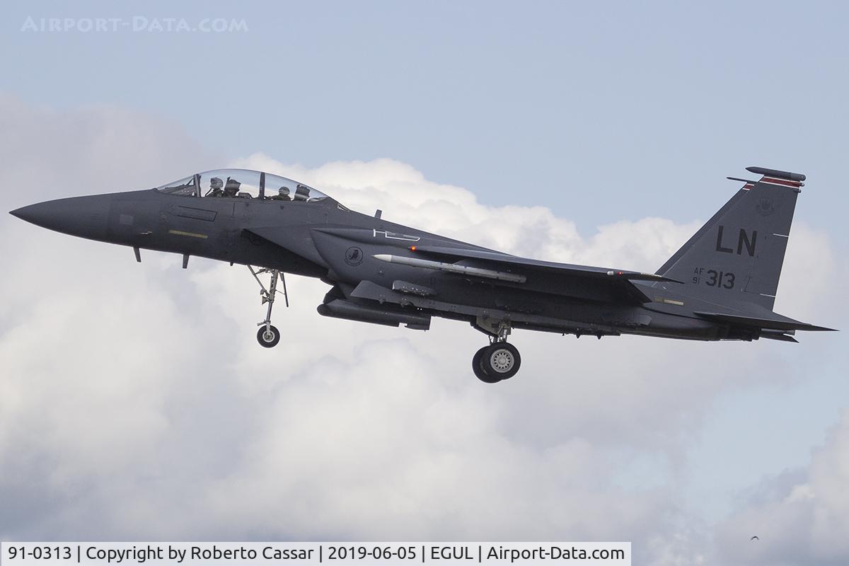 91-0313, 1991 McDonnell Douglas F-15E Strike Eagle C/N 1220/E178, RAF Lakenheath