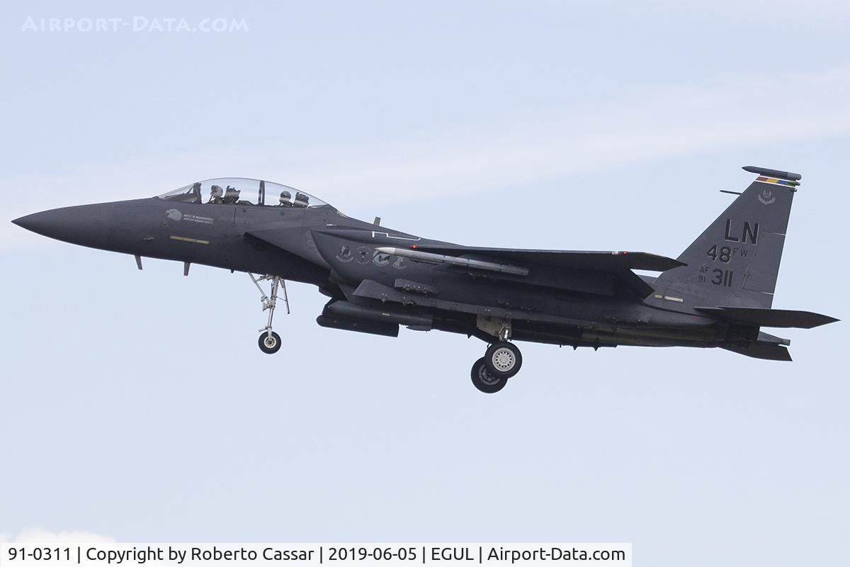 91-0311, 1991 McDonnell Douglas F-15E Strike Eagle C/N 1218/E176, RAF Lakenheath