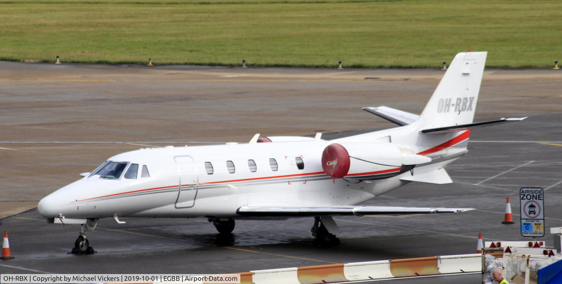 OH-RBX, 1999 Cessna 560XL Citation Excel C/N 560-5056, Parked on the elmdon apron