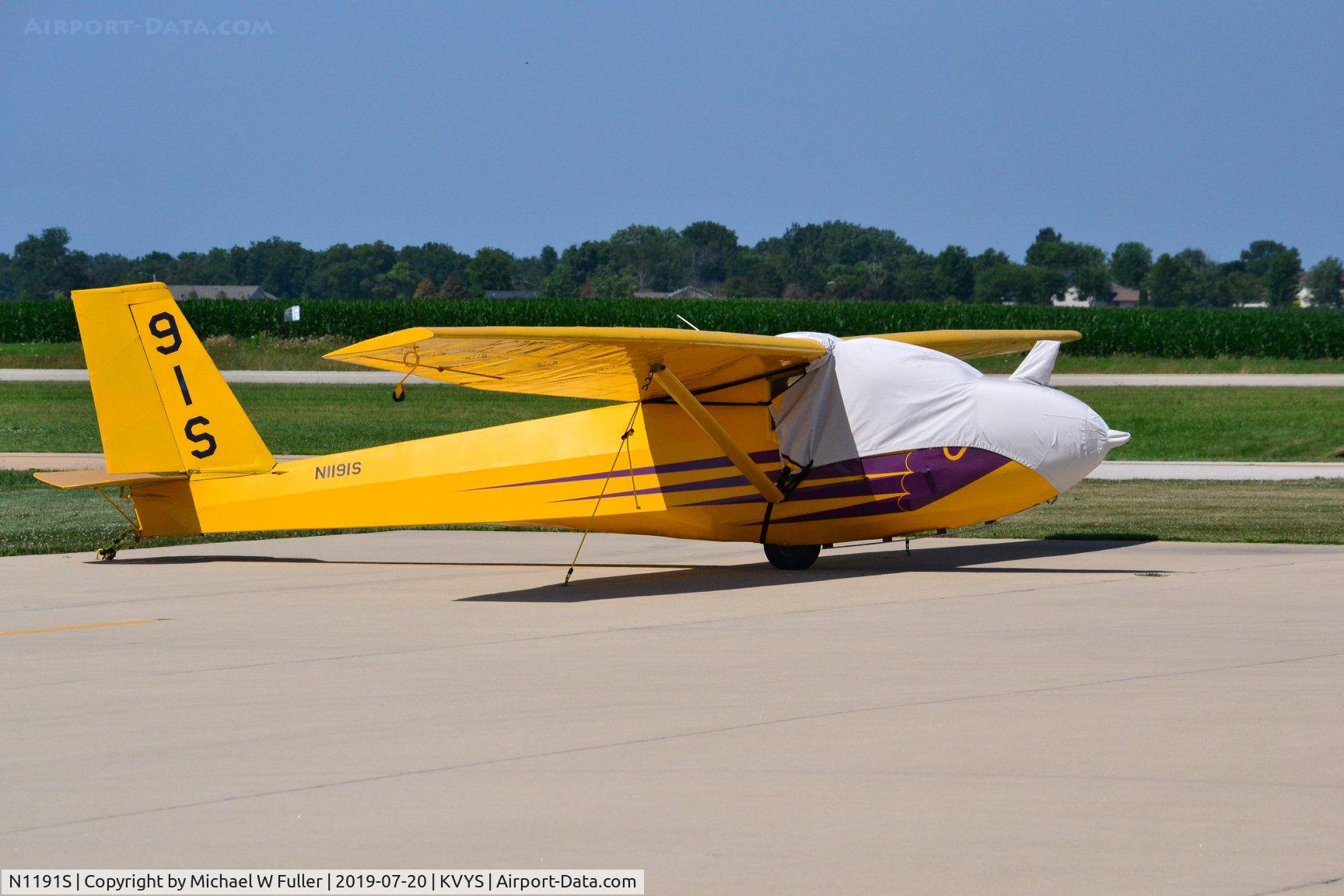 N1191S, 1967 Schweizer SGS 2-33 C/N 5, taken at KVYS