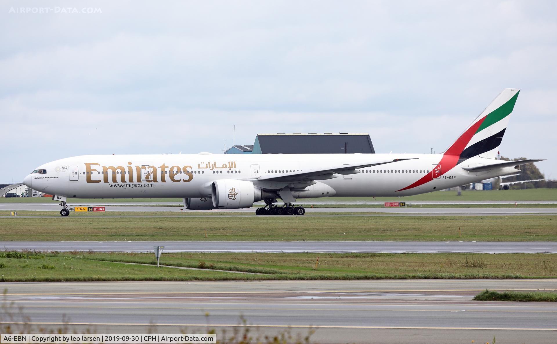 A6-EBN, 2006 Boeing 777-36N/ER C/N 32791, Copenhagen 30.9.2019