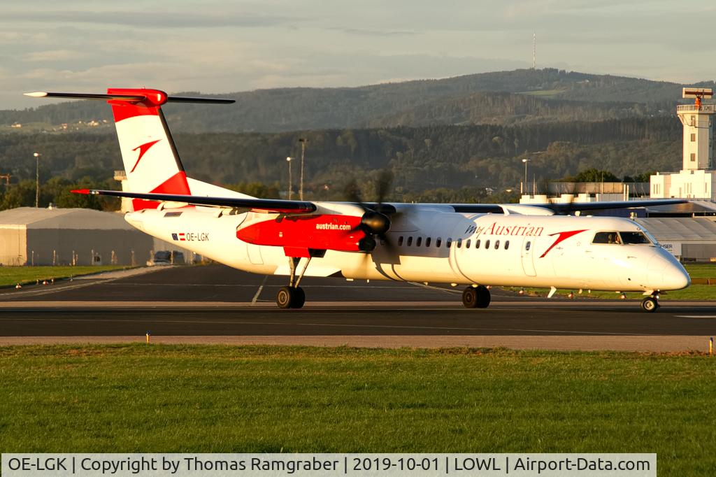 OE-LGK, 2009 De Havilland Canada DHC-8-402Q Dash 8 C/N 4280, Austrian Airlines De Havilland Canada Dash 8-40