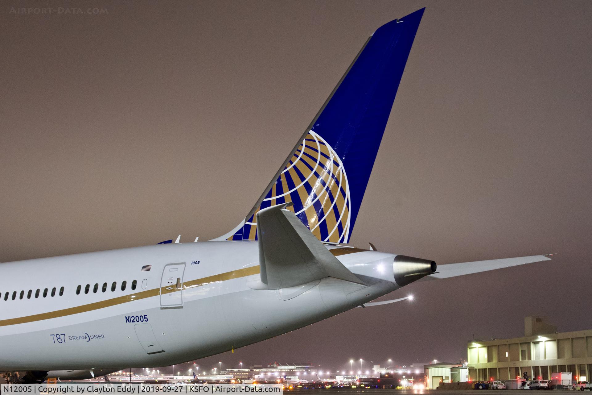 N12005, 2019 Boeing 787-10 Dreamliner Dreamliner C/N 40937, SFO 2019.
