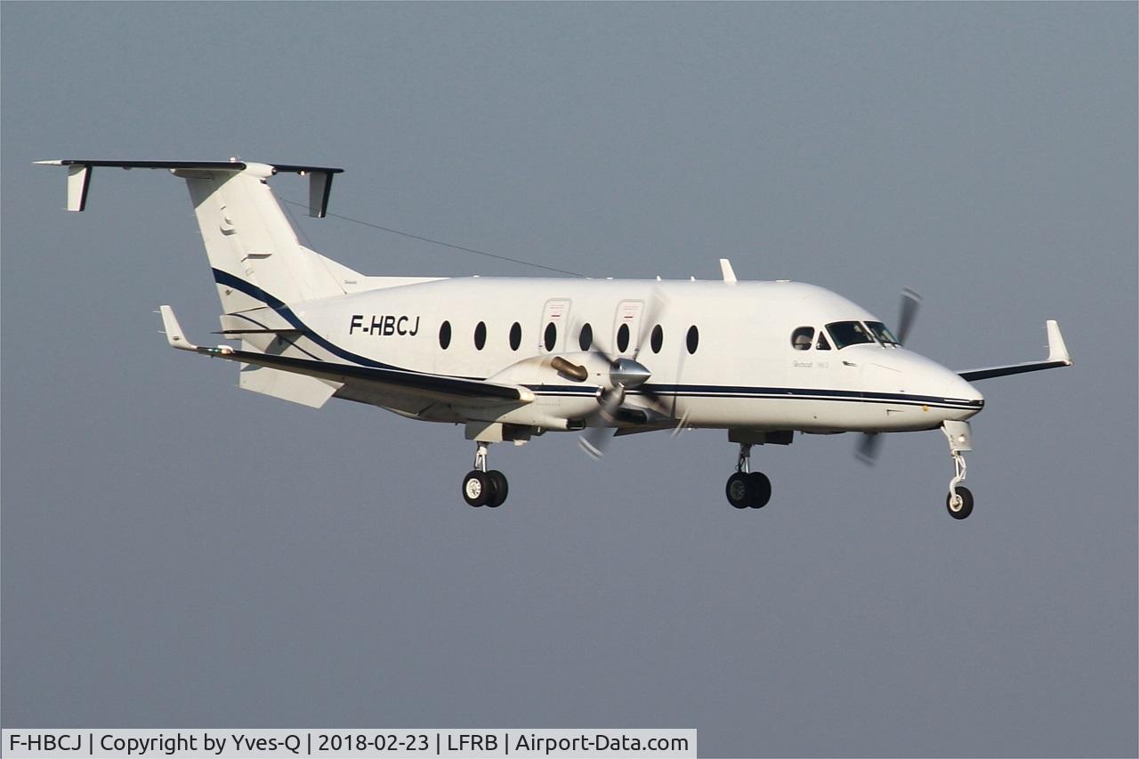 F-HBCJ, 1998 Beech 1900D C/N UE-338, Beech 1900D, On final rwy 07R, Brest-Bretagne airport (LFRB-BES)