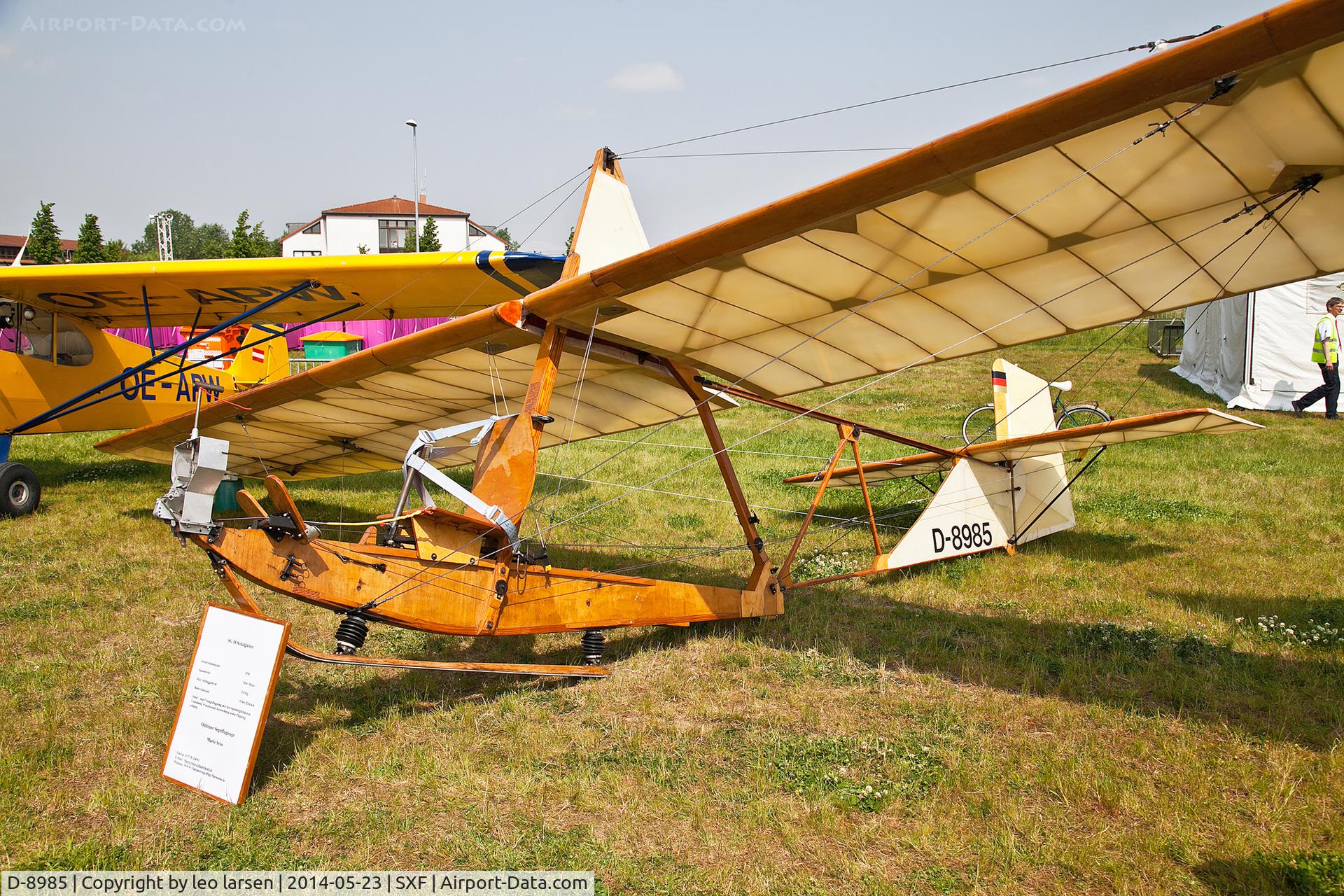 D-8985, DFS SG-38 Schulgleiter C/N Not found D-8985, Berlin Air Show 23.5.2014