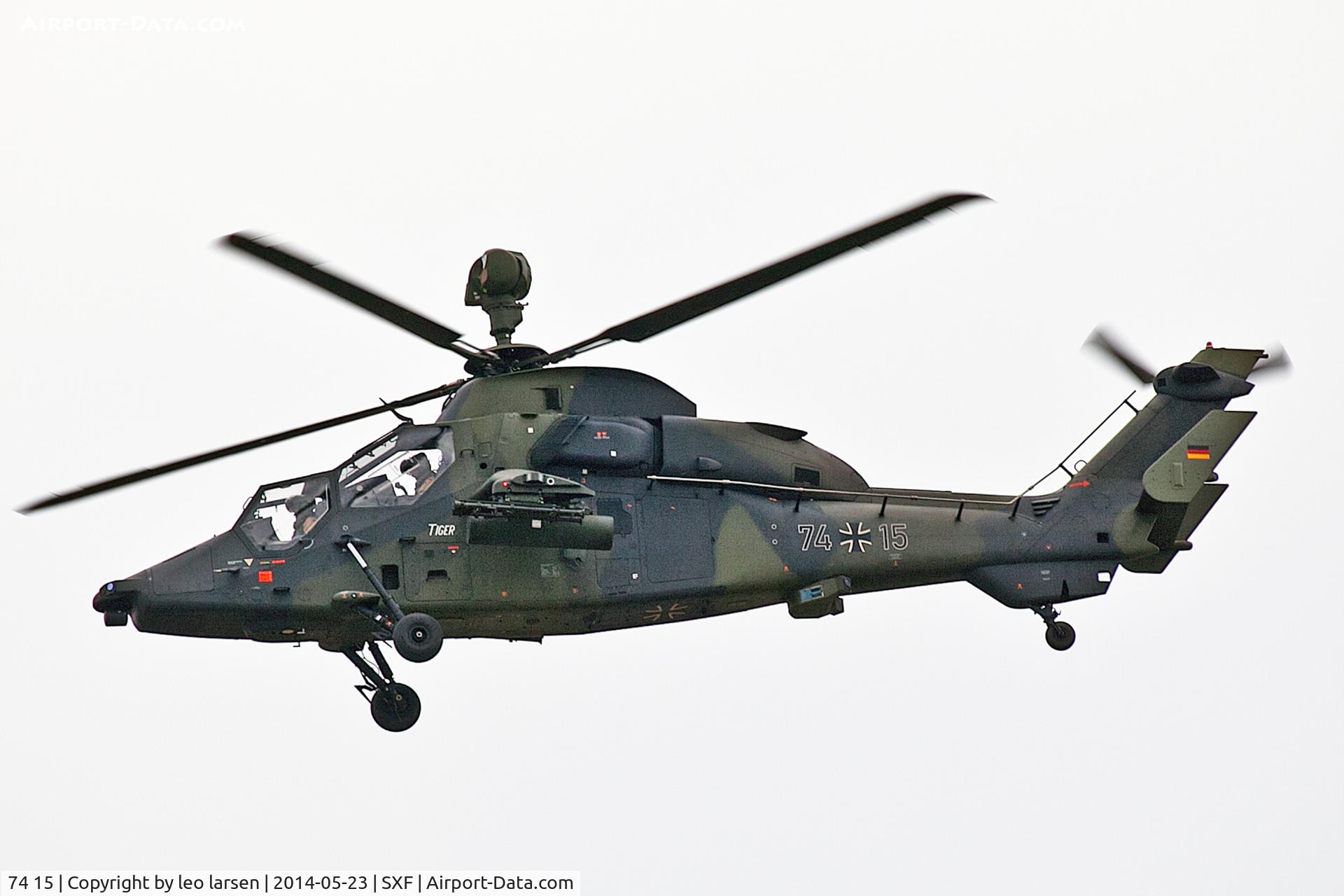 74 15, Eurocopter EC-665 Tiger UHT C/N 1015/UHT15, Berlin Air Show 23.5.2014