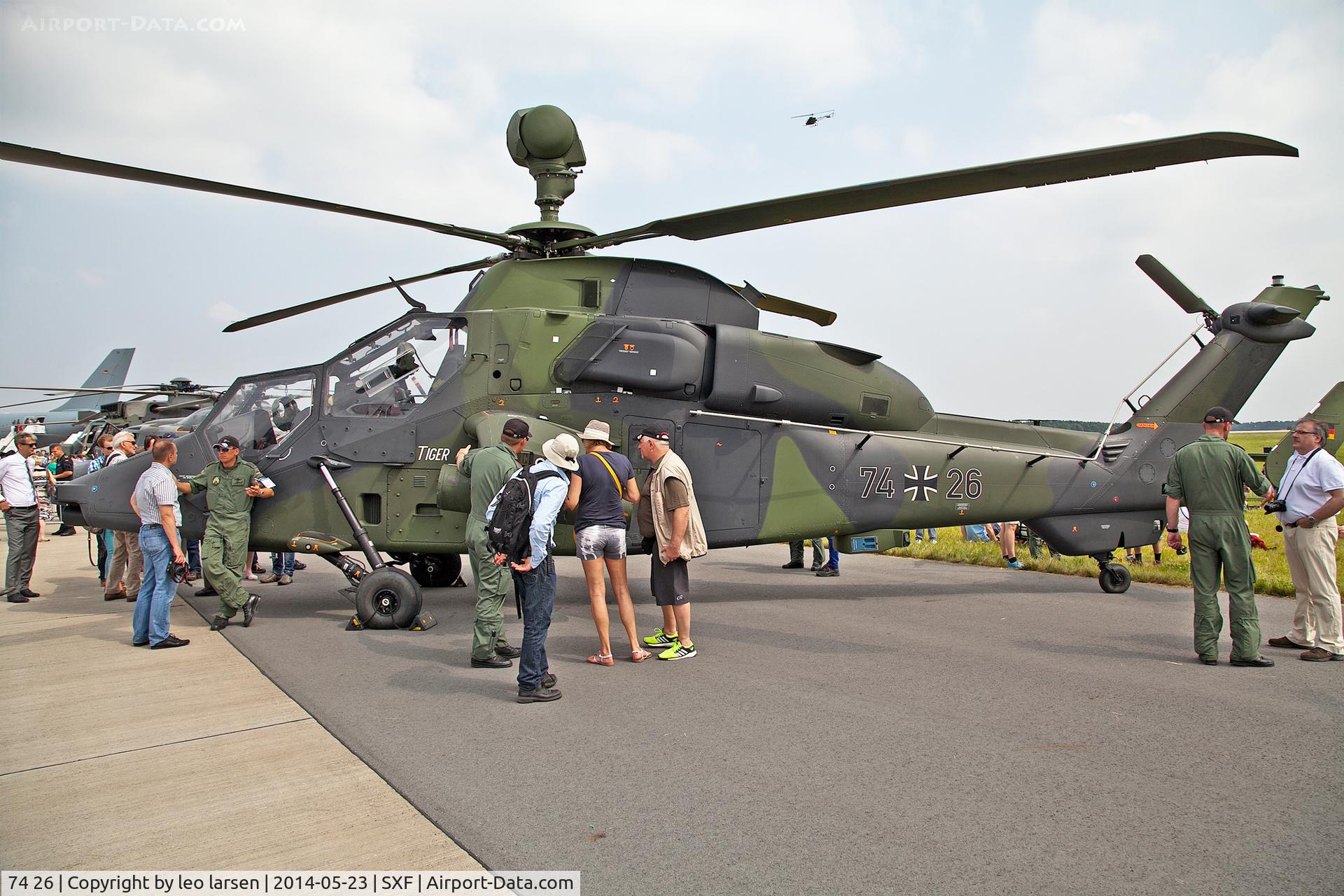 74 26, Eurocopter EC-665 Tiger UHT C/N 1026/UHT26, Berlin Air Show 23.5.2014