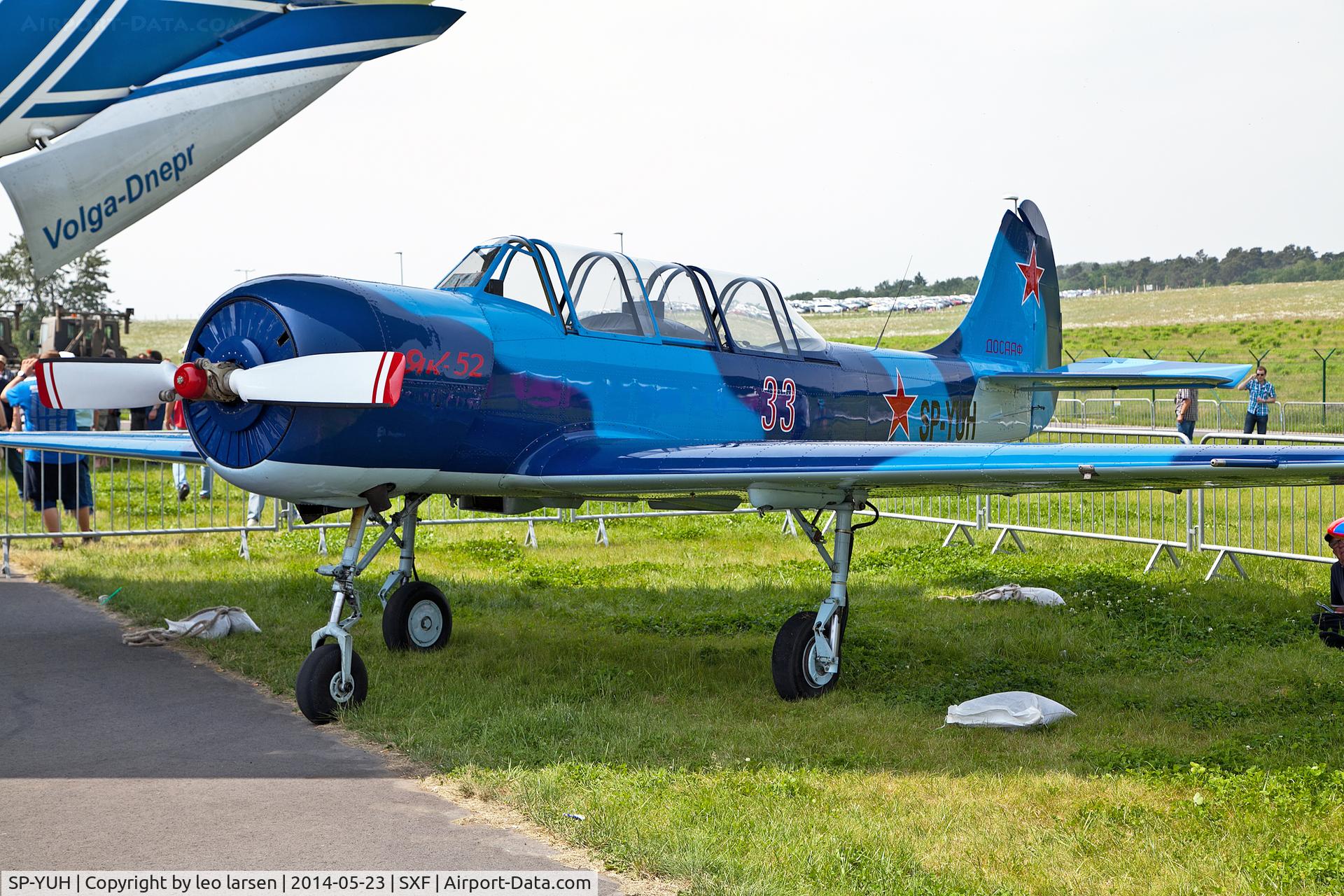SP-YUH, 1987 Yakovlev Yak-52 C/N 877712, Berlin Air Show 23.5.2014