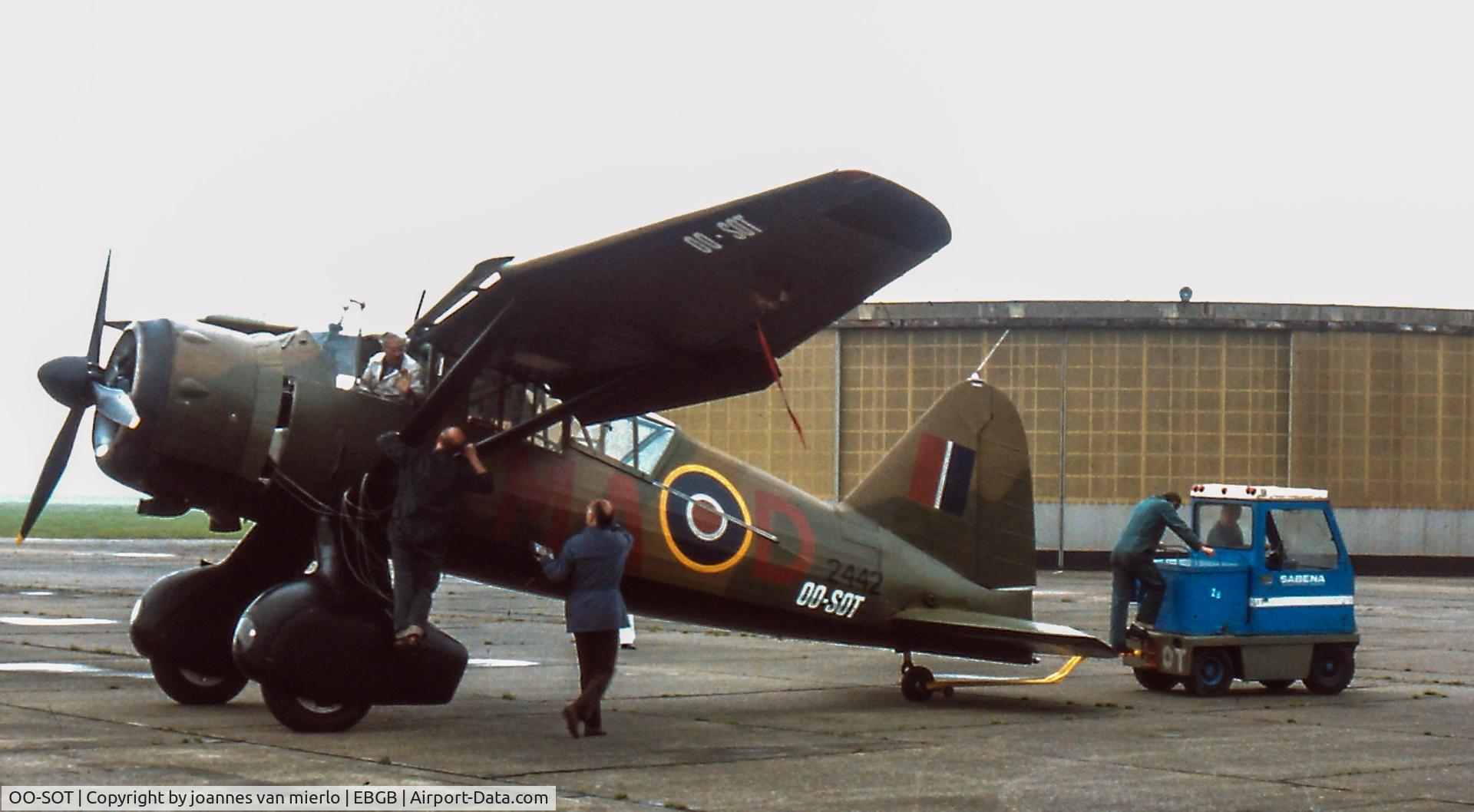 OO-SOT, 1942 Westland Lysander IIIA C/N Y1530, Testing at Grimbergen