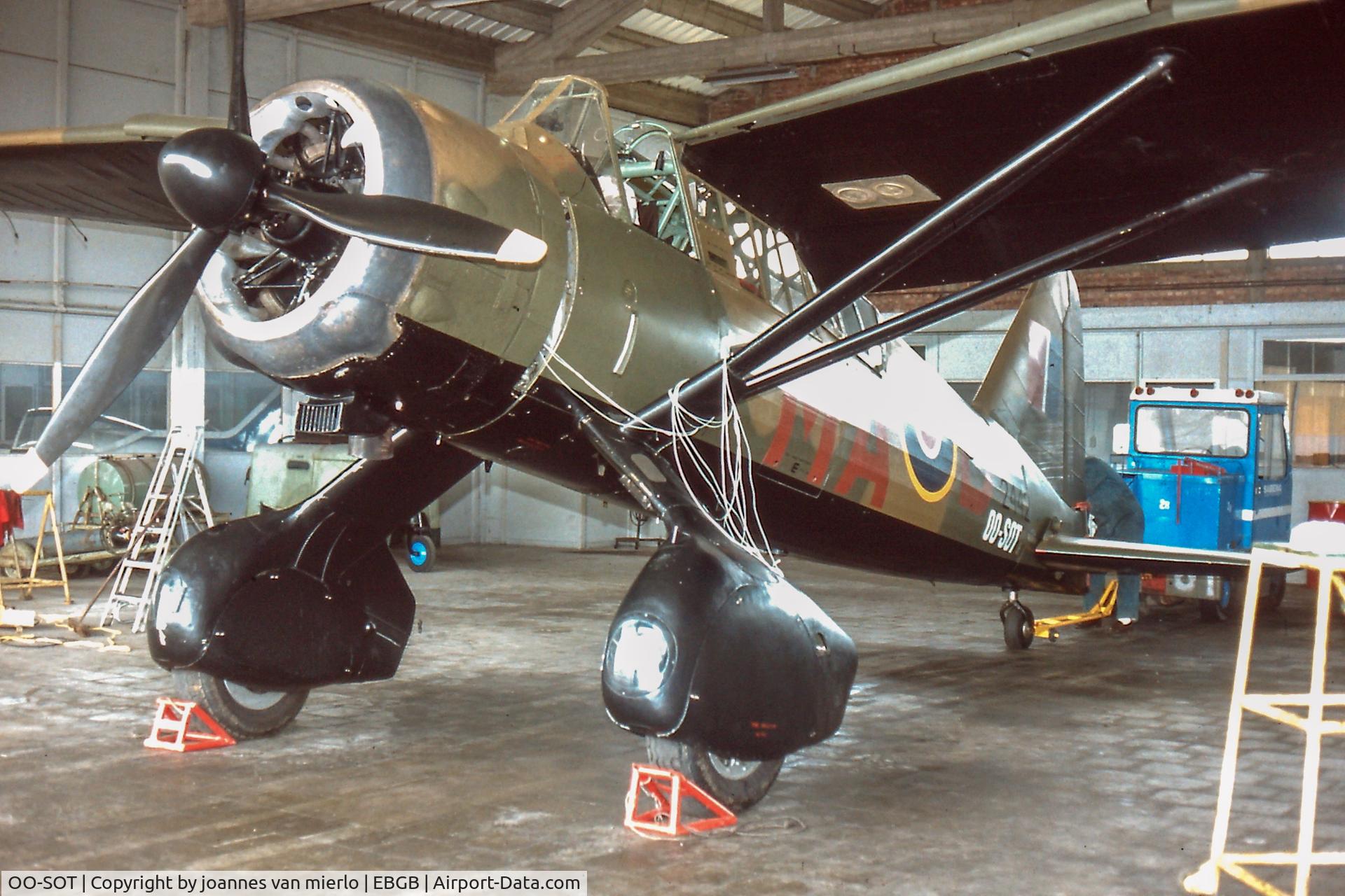 OO-SOT, 1942 Westland Lysander IIIA C/N Y1530, Belgium