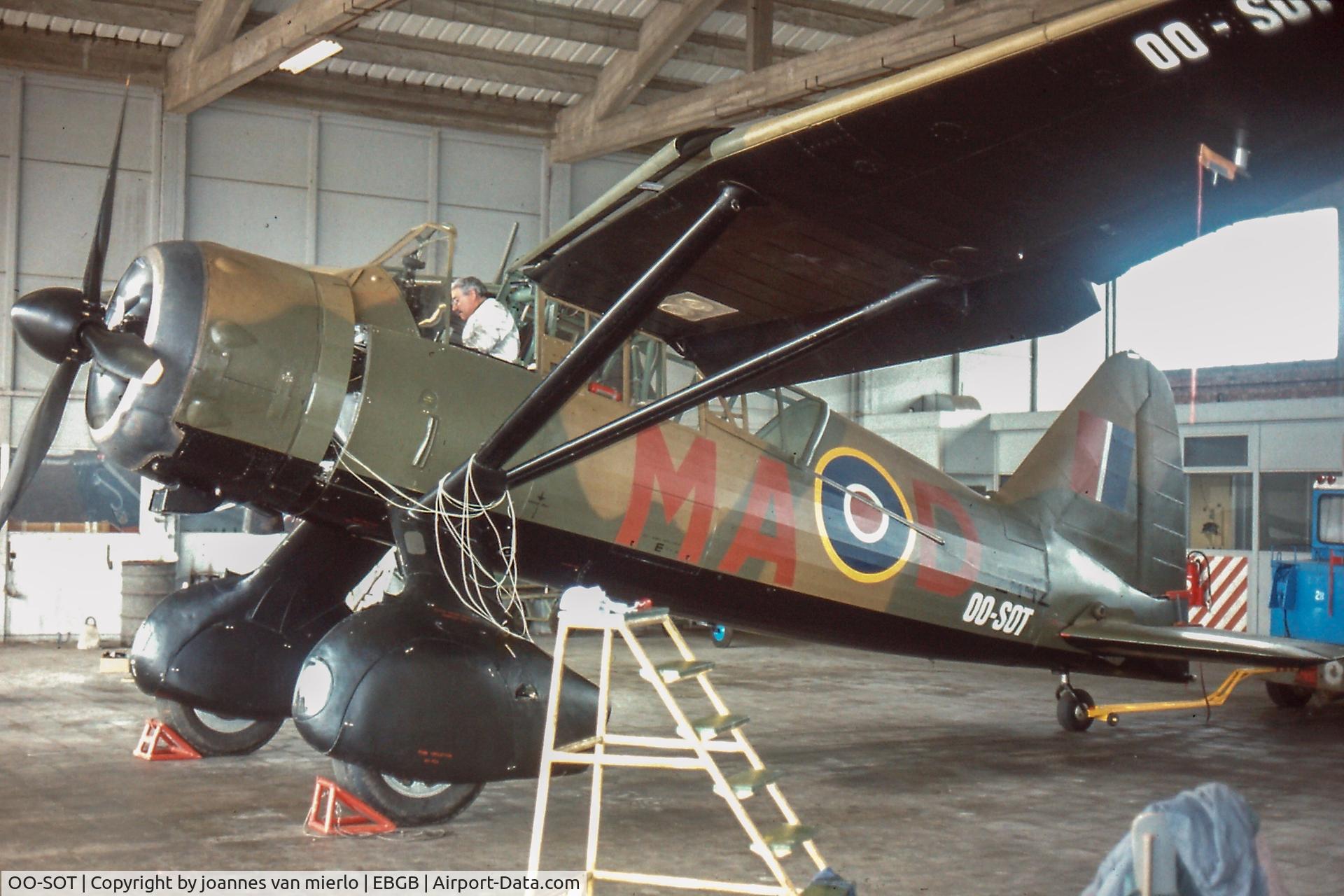 OO-SOT, 1942 Westland Lysander IIIA C/N Y1530, Belgium