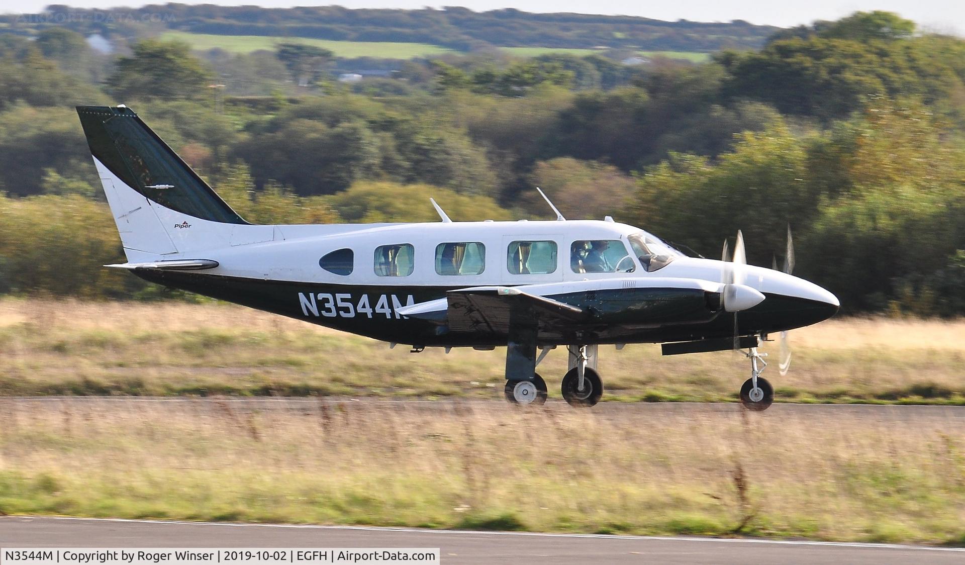 N3544M, 1979 Piper PA-31-325 Navajo C/R C/N 31-8012005, Visiting Navajo departing Runway 28.