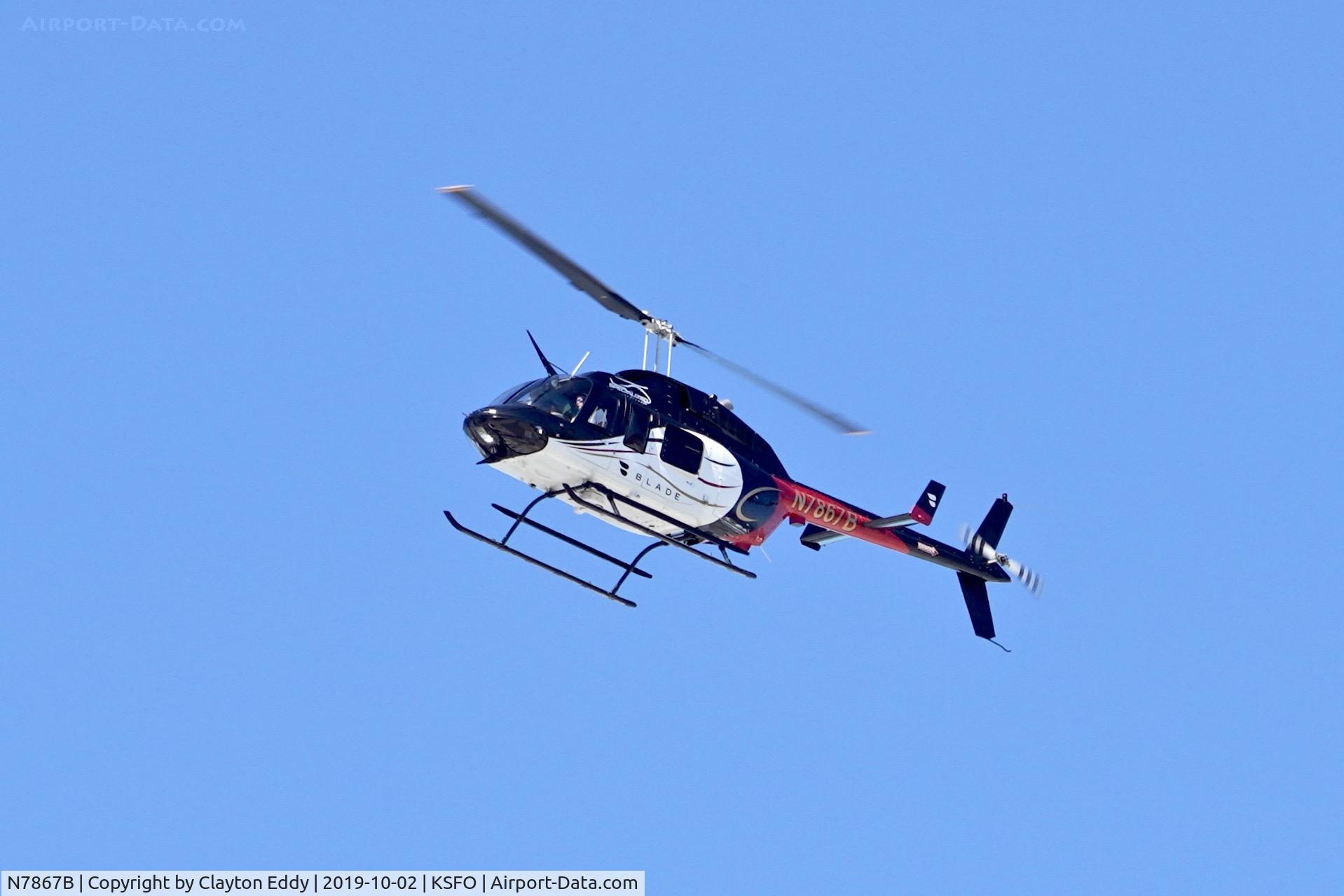 N7867B, 1984 Bell 206L-3 LongRanger III C/N 51065, SFO 2019.