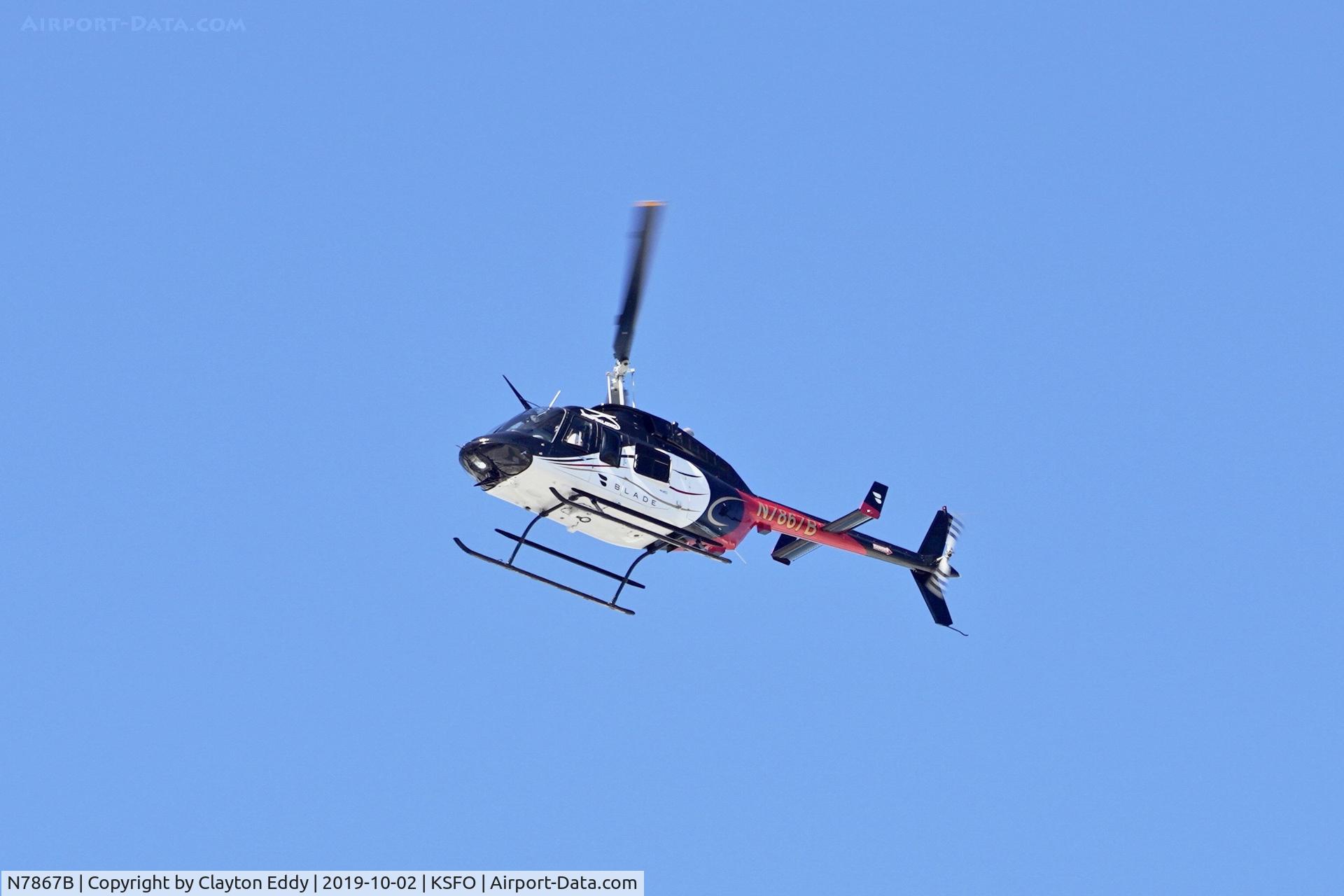 N7867B, 1984 Bell 206L-3 LongRanger III C/N 51065, SFO 2019.