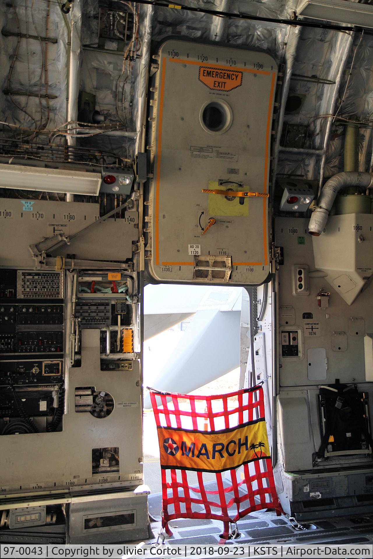 97-0043, Boeing C-17A Globemaster III C/N P-43, side door, used by paratroopers