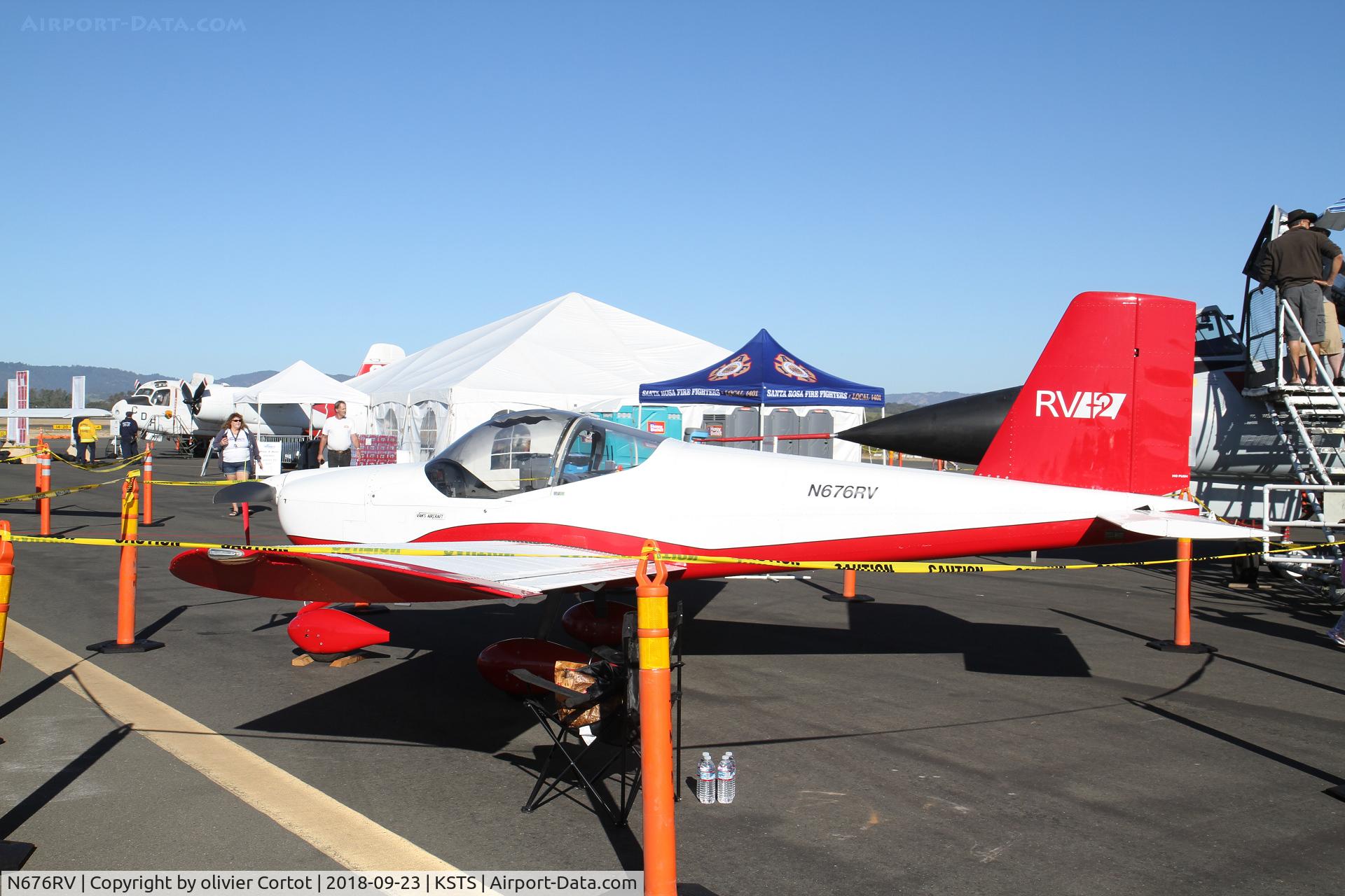 N676RV, Vans RV-12 C/N 120103, Santa Rosa airshow