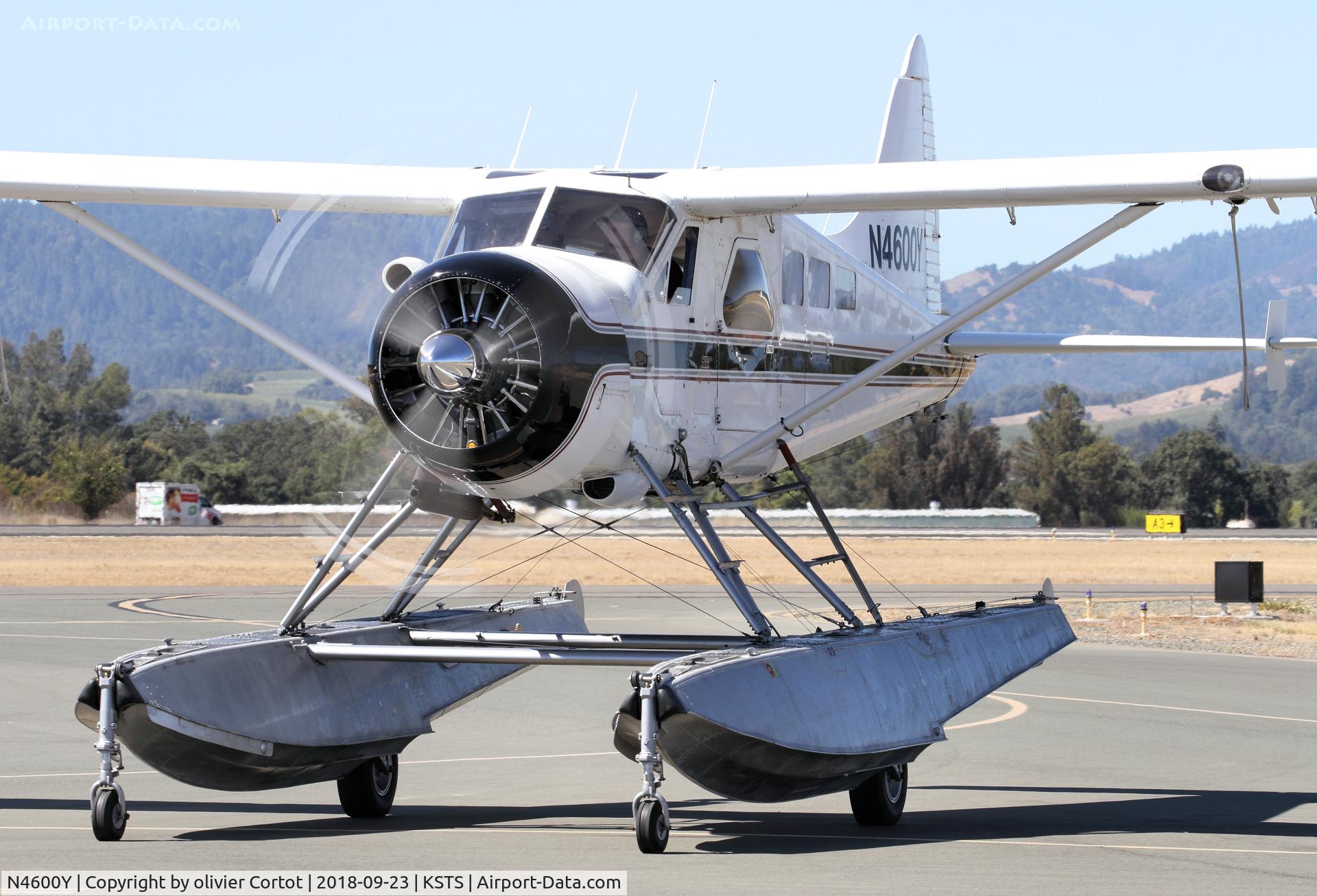 N4600Y, 1955 De Havilland Canada U-6A Beaver C/N 993, going back to the parking