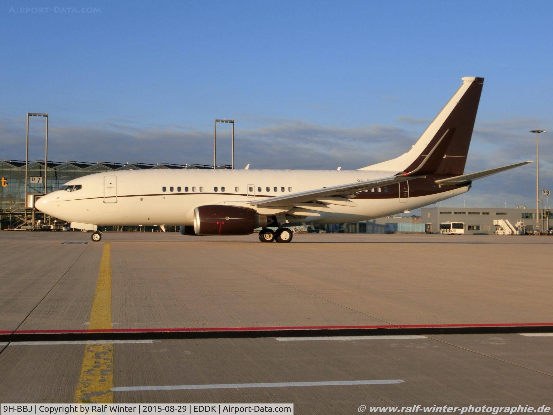 9H-BBJ, 2000 Boeing 737-7BC C/N 30791, Boeing 737-7BCW BBJ - Privatjet Ltd. - 30791 - 9H-BBJ - 29.08.2015 - CGN