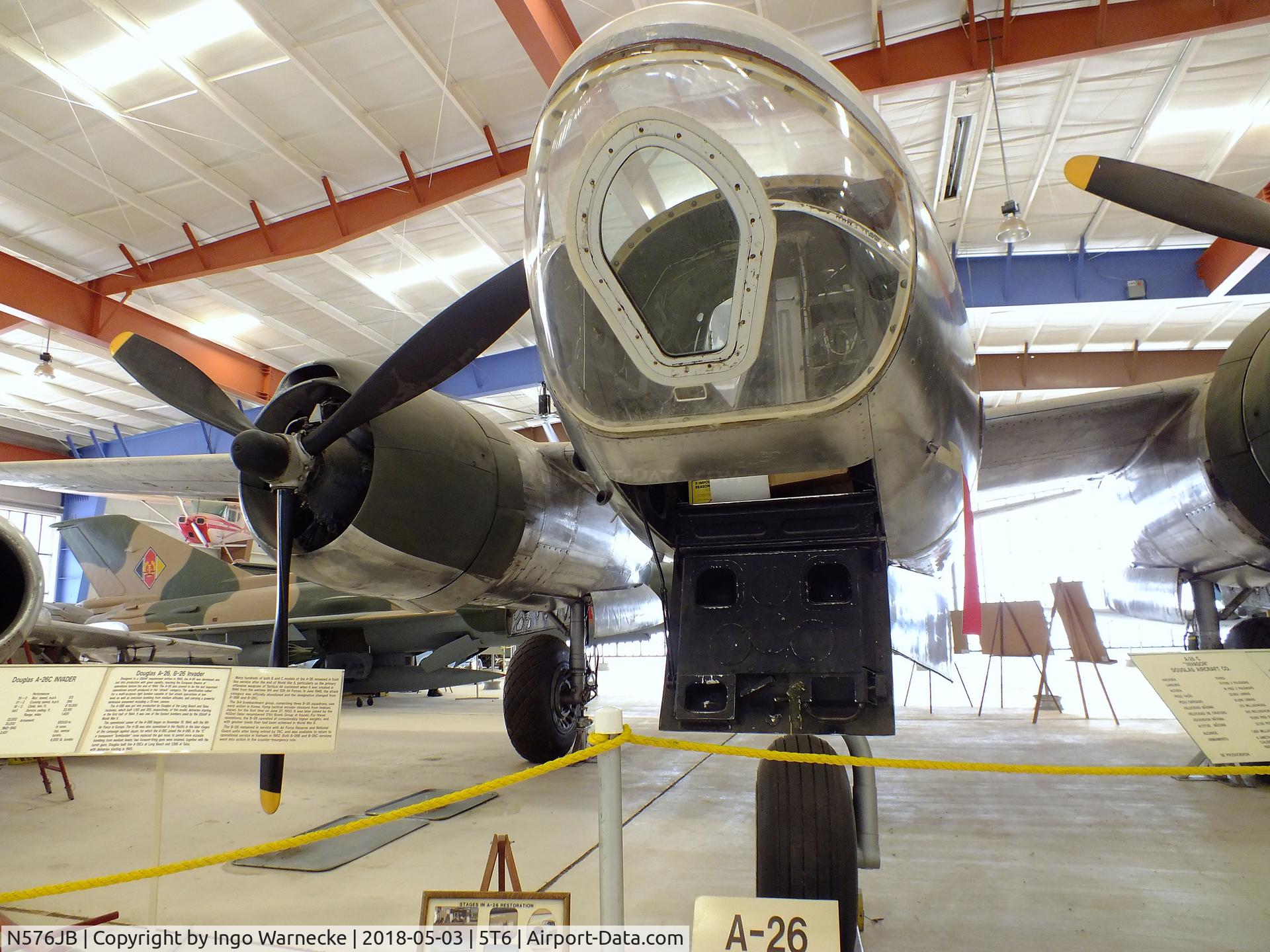 N576JB, 1945 Douglas A-26C Invader C/N 28772, Douglas RB-26C (A-26C) Invader at the War Eagles Air Museum, Santa Teresa NM