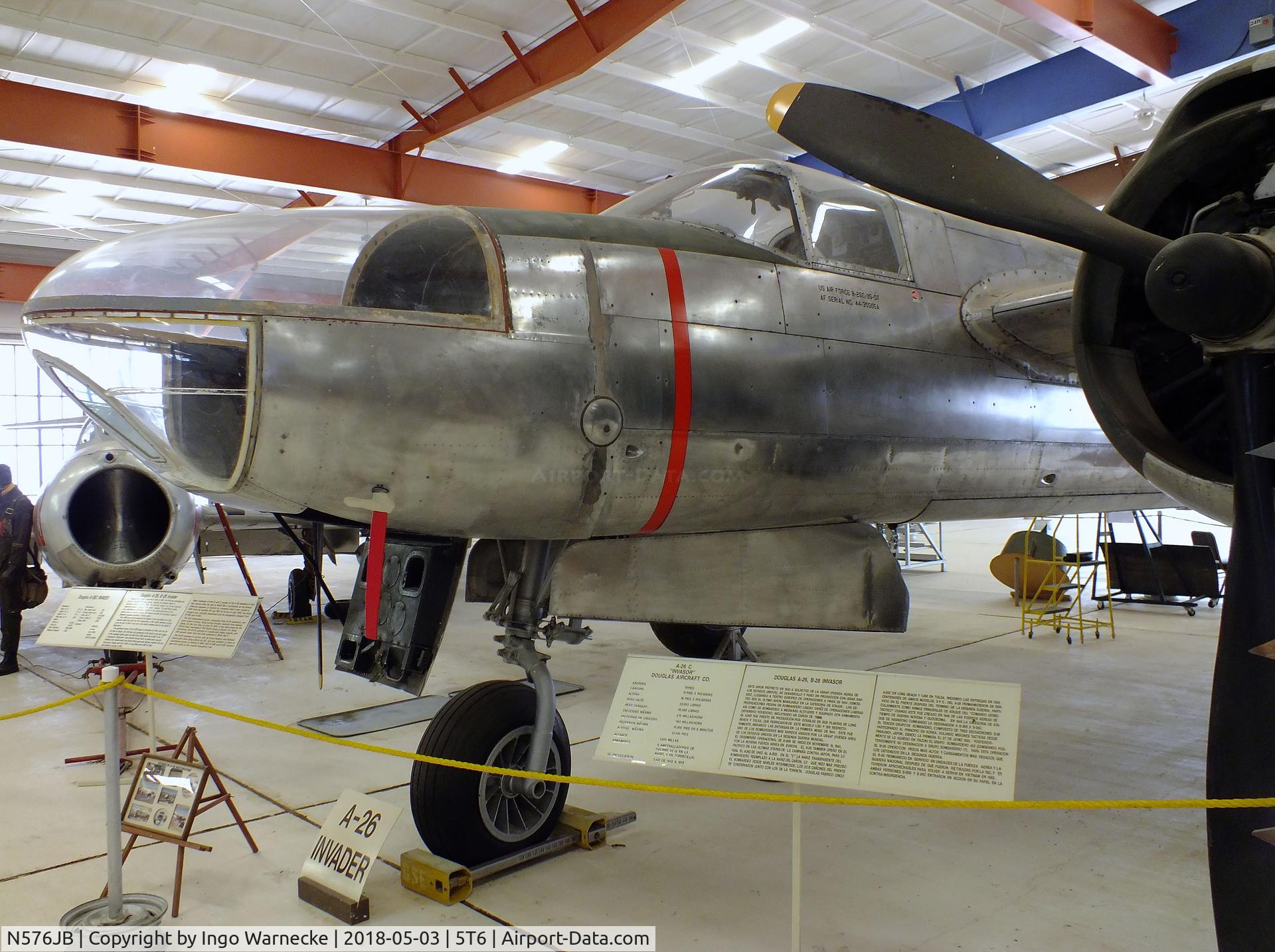 N576JB, 1945 Douglas A-26C Invader C/N 28772, Douglas RB-26C (A-26C) Invader at the War Eagles Air Museum, Santa Teresa NM