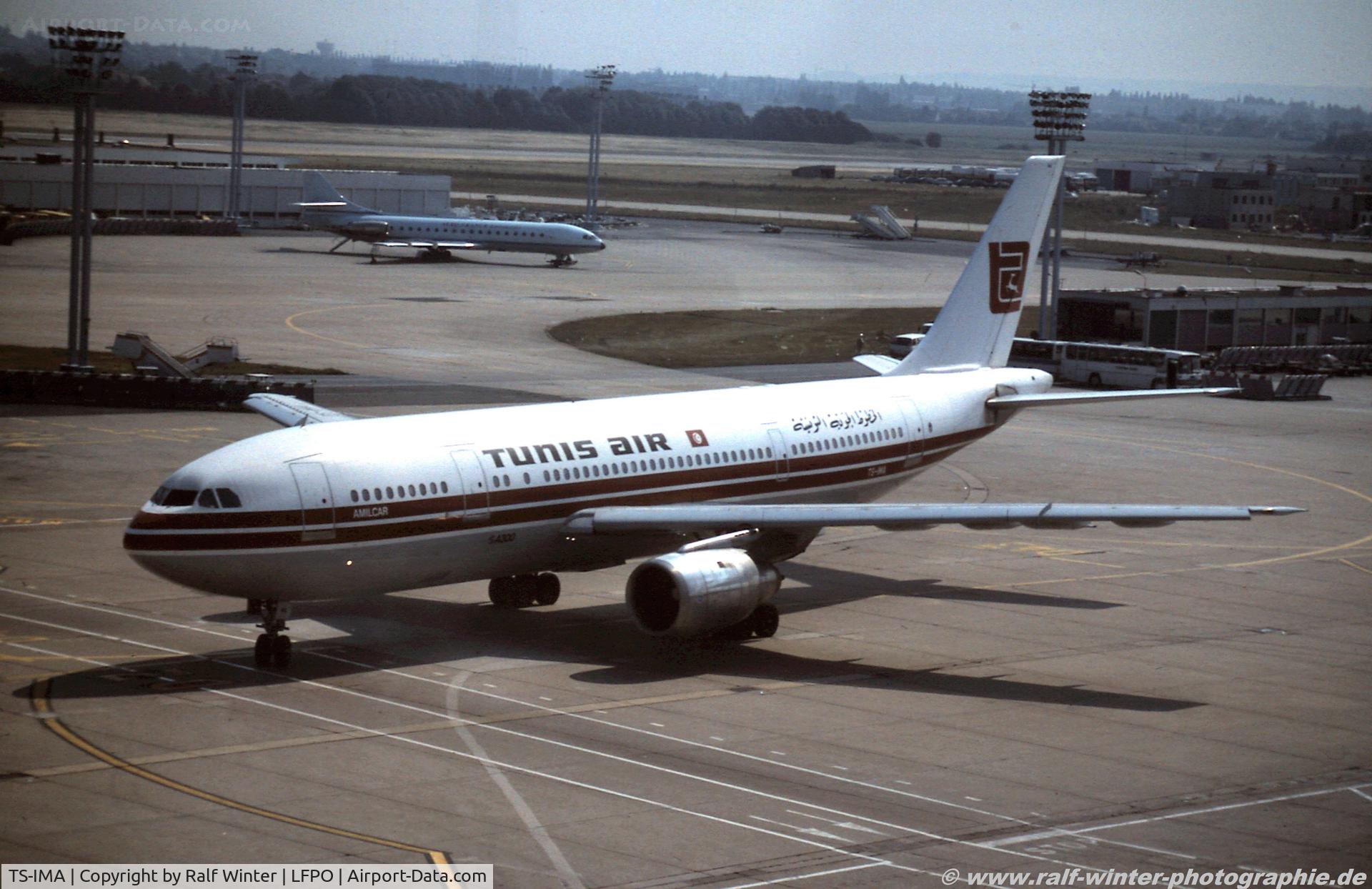 TS-IMA, 1982 Airbus A300B4-203 C/N 188, Airbus A300B4-203 - Tunis Air 'Amilcar'- 188 - TS-IMA - 1990 - Orly