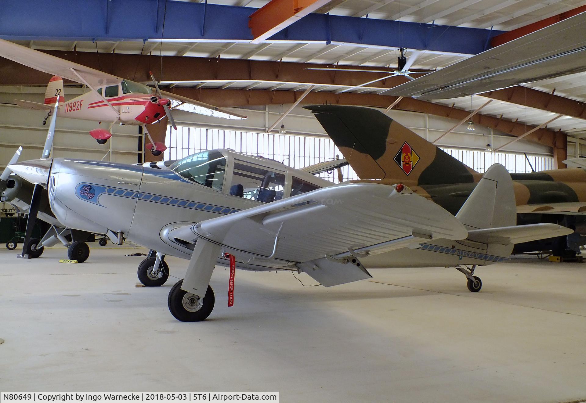 N80649, 1946 Globe GC-1B Swift C/N 1054, Globe GC-1B Swift at the War Eagles Air Museum, Santa Teresa NM