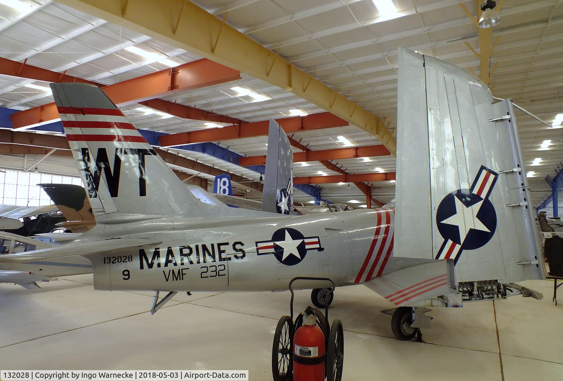 132028, North American FJ-2 Fury C/N Not found 132028, North American FJ-2 Fury at the War Eagles Air Museum, Santa Teresa NM