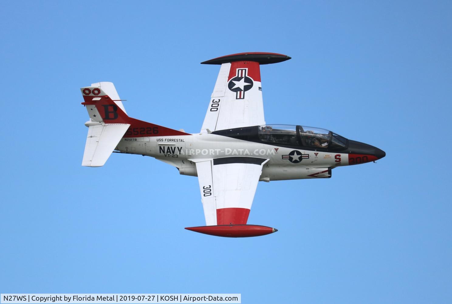 N27WS, North American T-2B Buckeye C/N 310-30, Buckeye