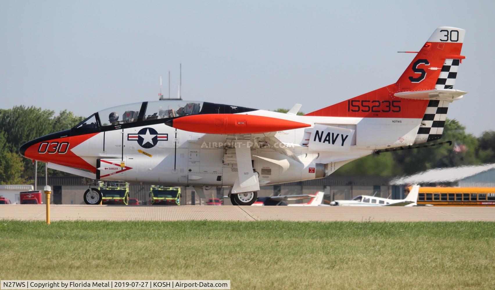 N27WS, North American T-2B Buckeye C/N 310-30, T-2 Buckeye