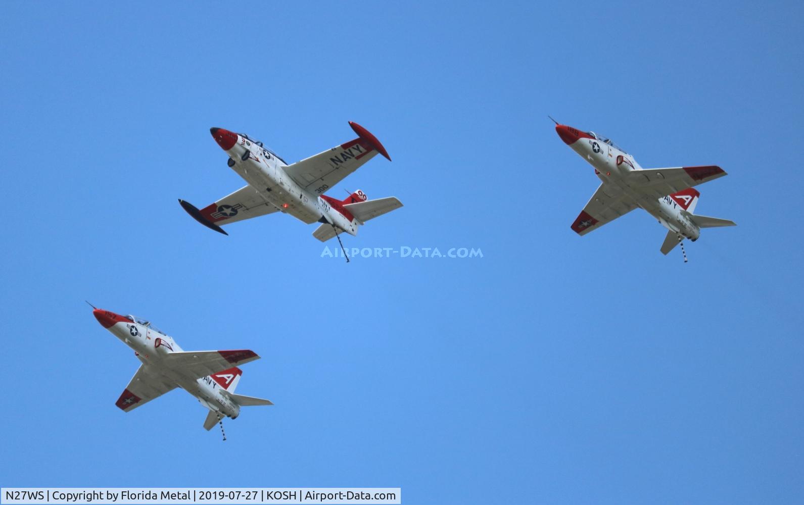 N27WS, North American T-2B Buckeye C/N 310-30, Legacy Flight