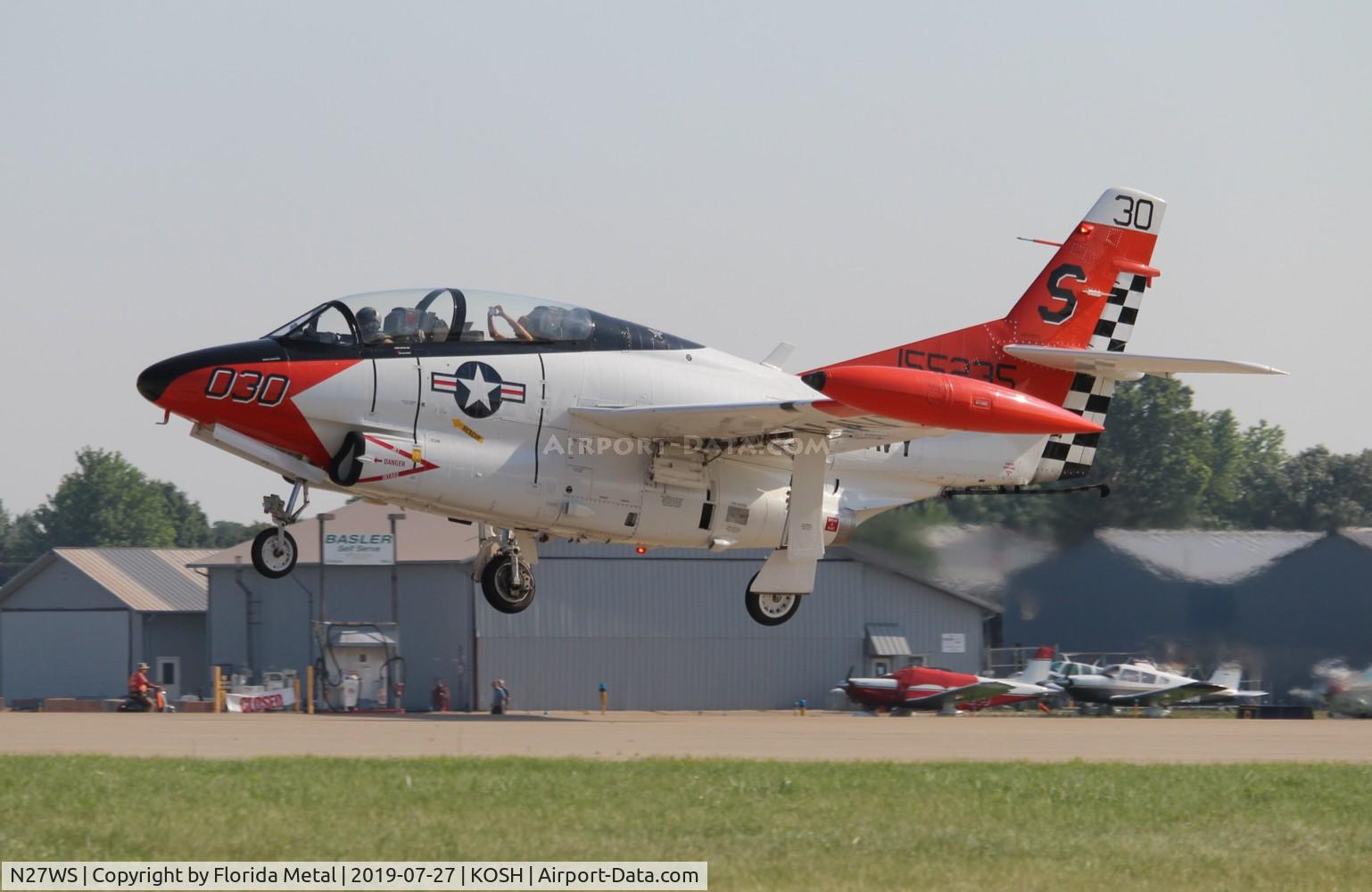 N27WS, North American T-2B Buckeye C/N 310-30, T-2 Buckeye