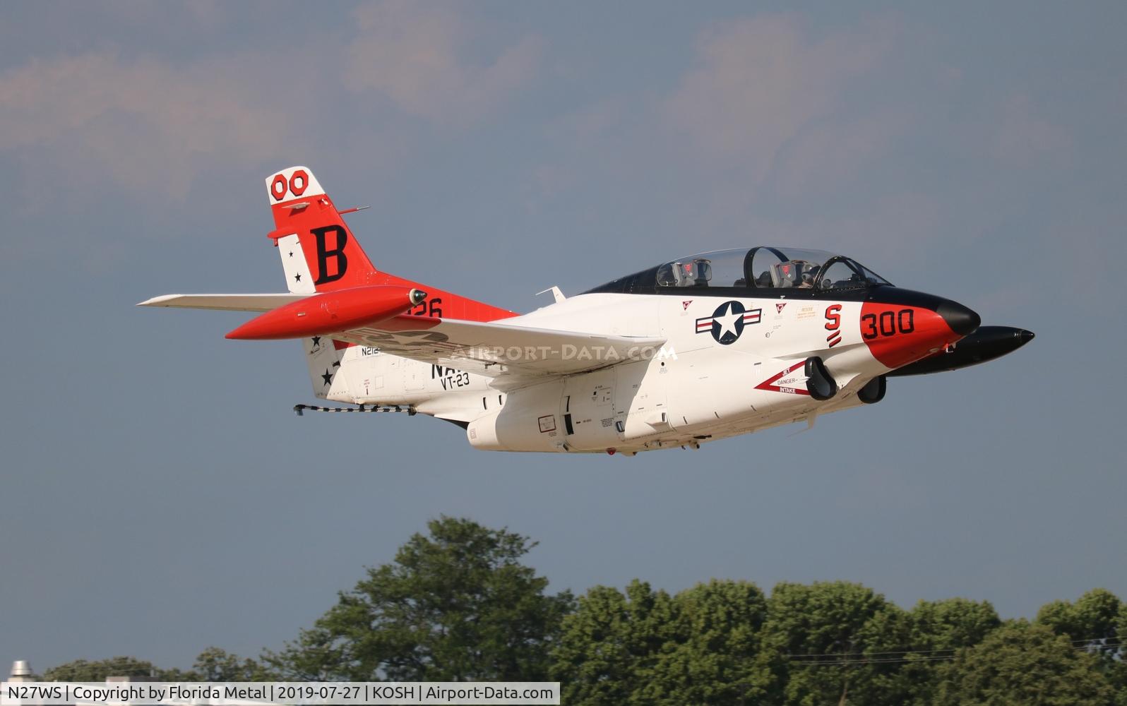 N27WS, North American T-2B Buckeye C/N 310-30, Buckeye