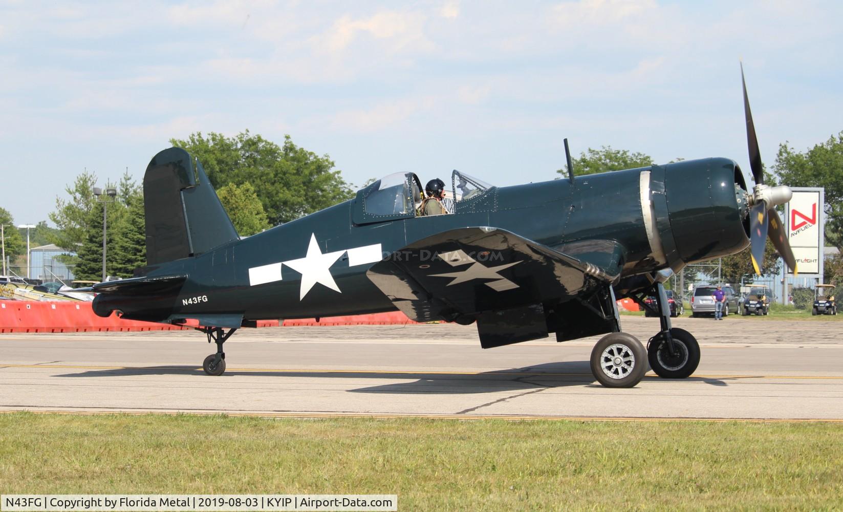 N43FG, 1945 Goodyear FG-1D Corsair C/N 2903, FG-1D