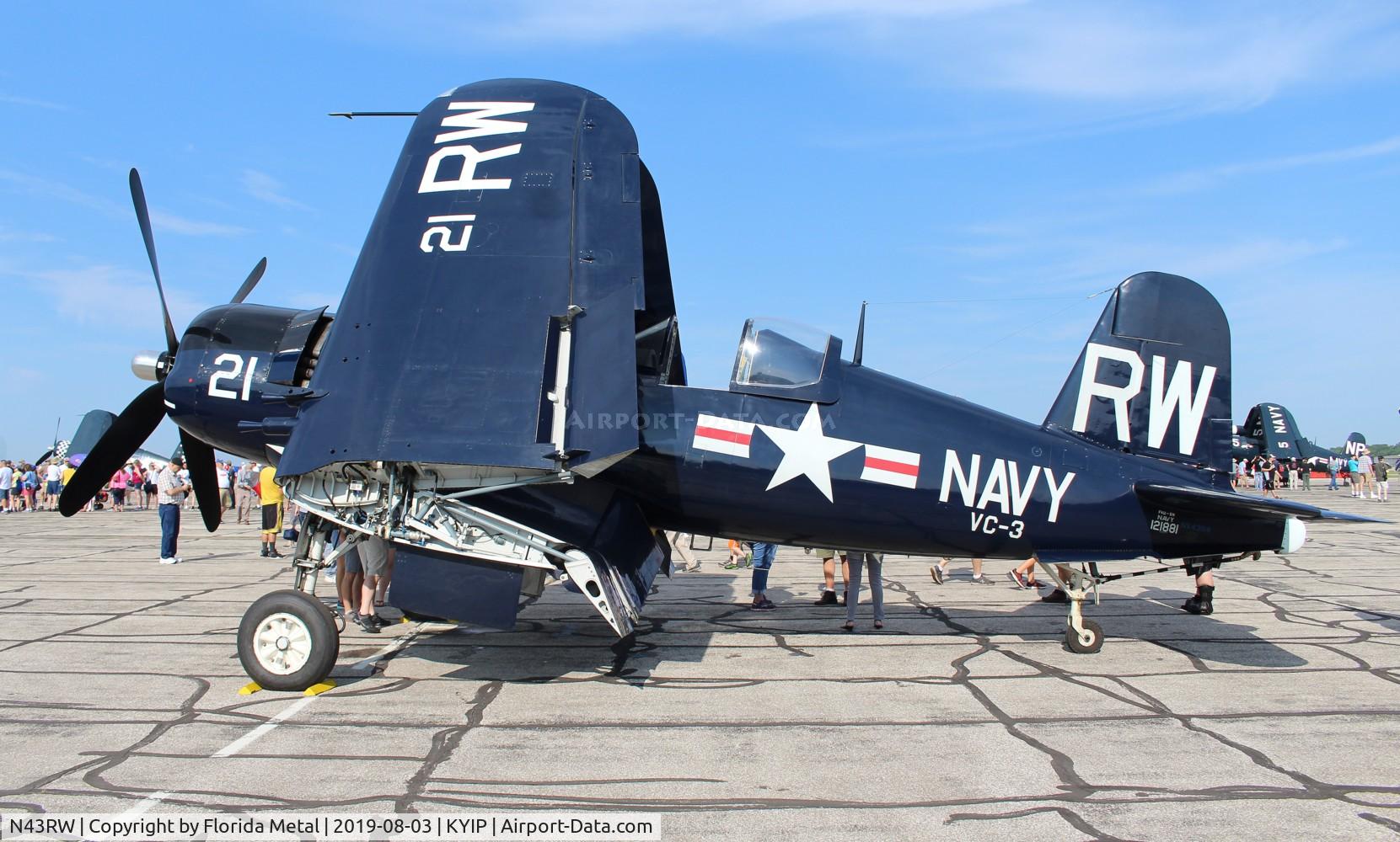 N43RW, Vought F4U-5 Corsair C/N Not found (Bu121881), F4U-5